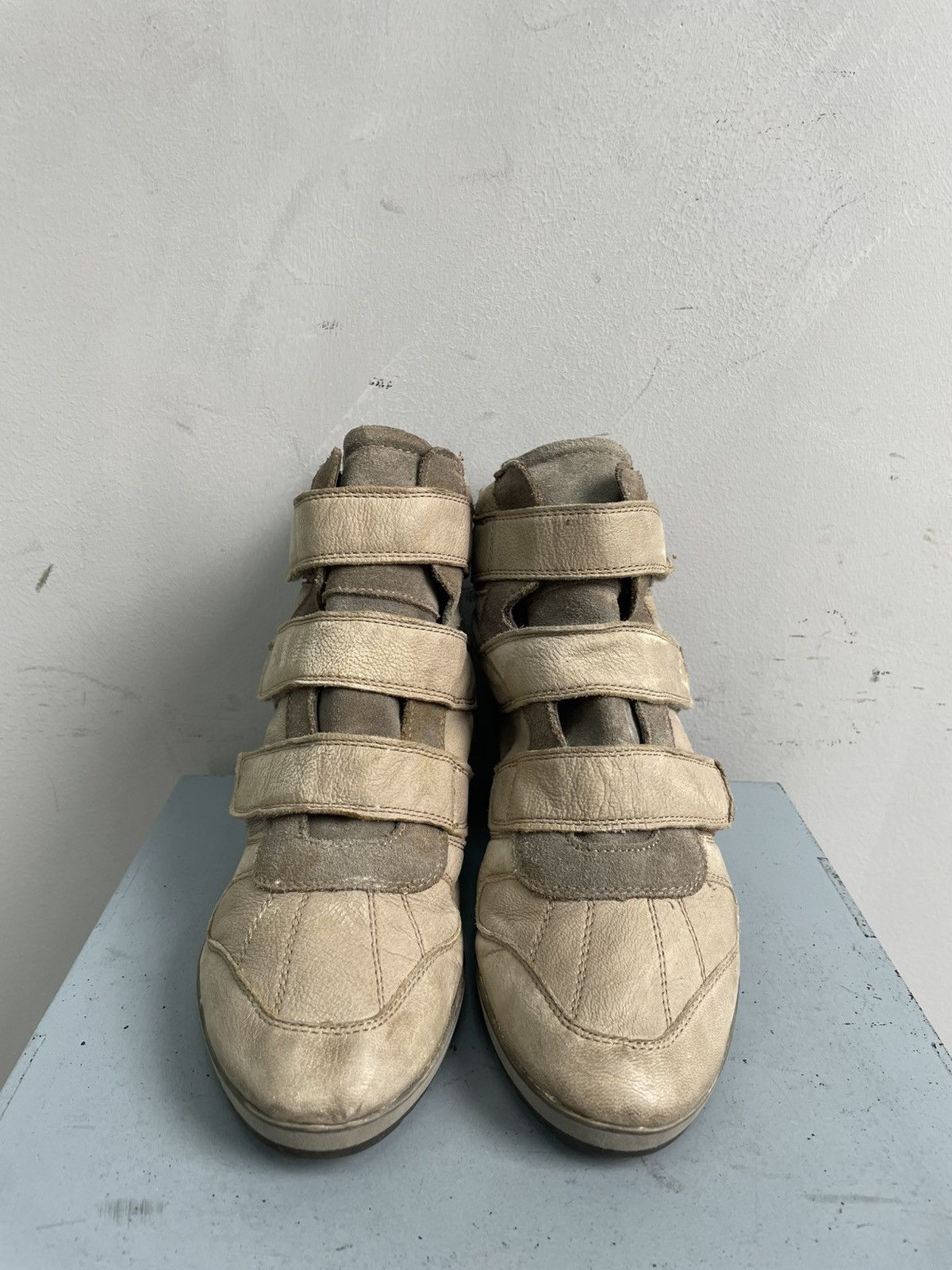 Geox Heel leather boots Isabel Marant style wedge sneakers y2k Size US 9 / IT 39 - 7 Thumbnail