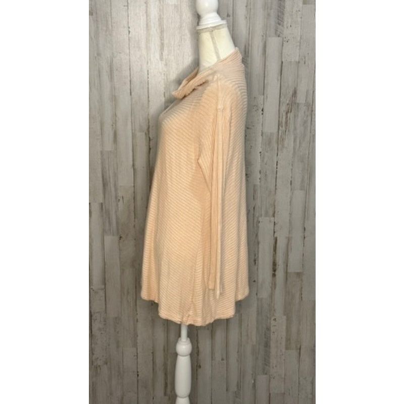 Free People We The Free Women's Peach Ribbed Long Sleeve Tunic Sweater Size M / US 6-8 / IT 42-44 - 4 Thumbnail