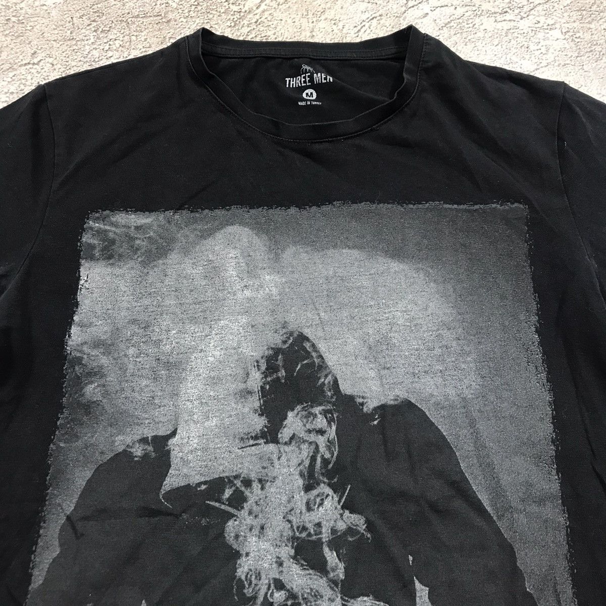 Vintage Vintage Y2K Faded Graphic Tee Dark Grunge Streetwear Baggy M Size US M / EU 48-50 / 2 - 3 Thumbnail
