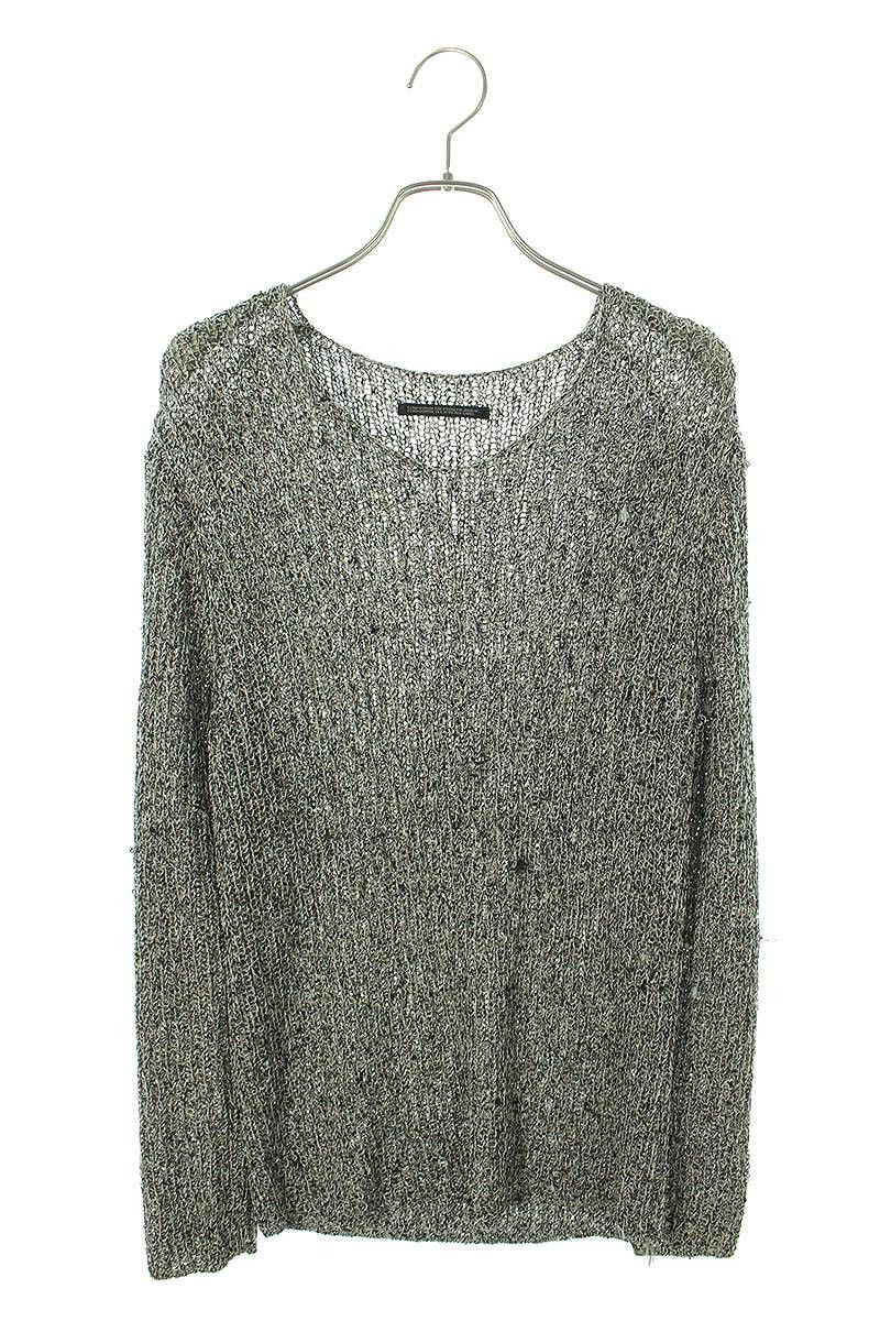 image of Yohji Yamamoto Low Gauge Knit Sweater in Grey, Women's (Size Large)