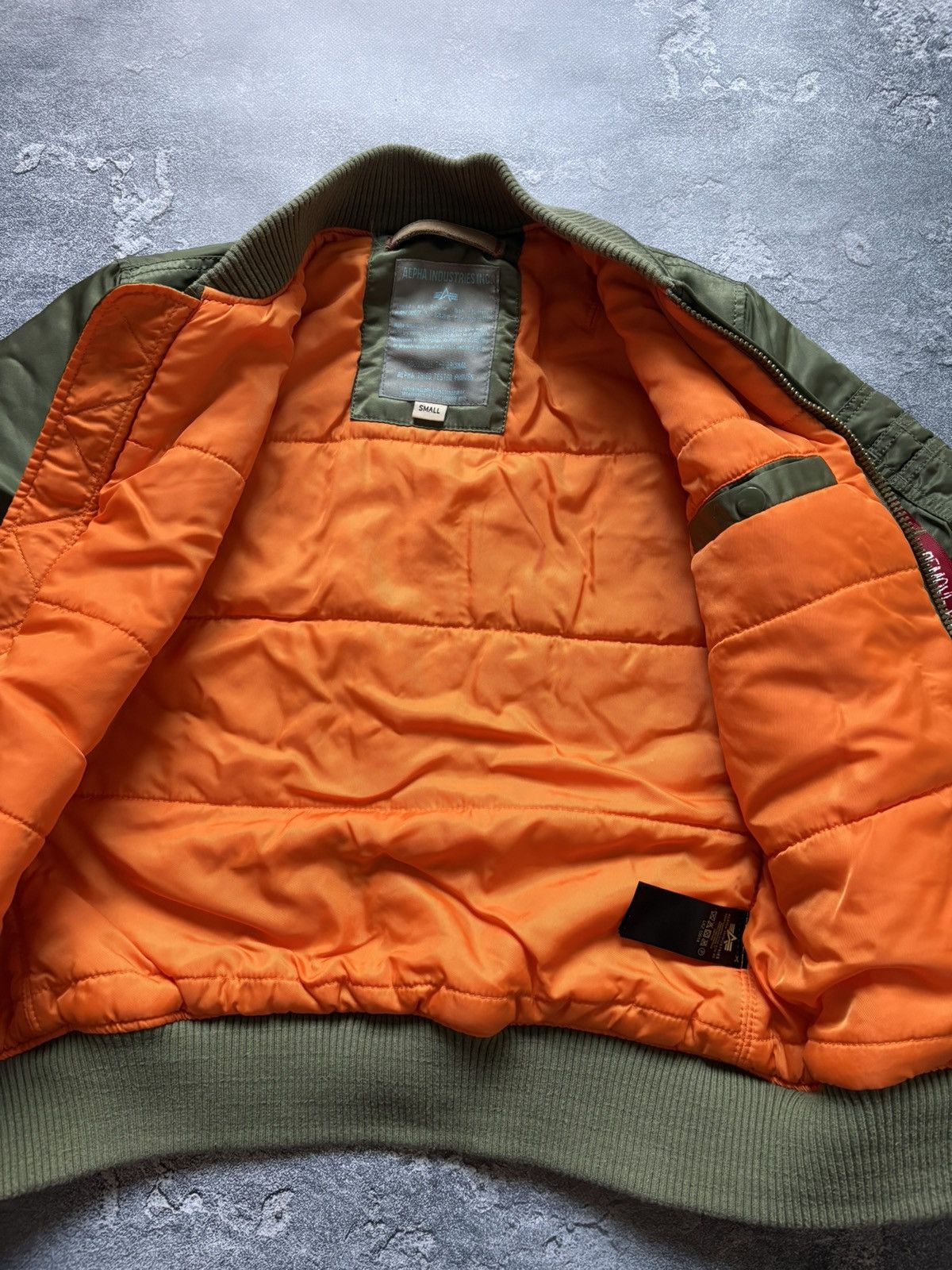 Alpha Industries Vintage Alpha Industries MA-1 Flight Military Bomber Jacket Size S / US 4 / IT 40 - 8 Thumbnail