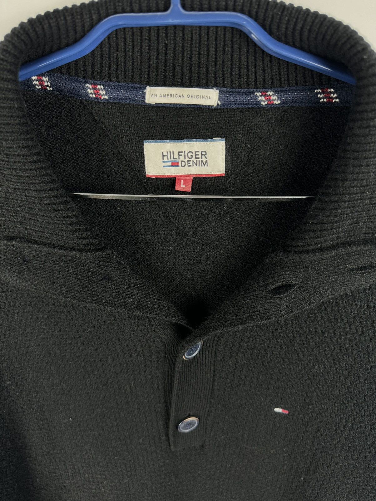 Tommy Hilfiger Tommy Hilfiger 1/3 Button Up Knitwear Sweater Size US L / EU 52-54 / 3 - 6 Thumbnail