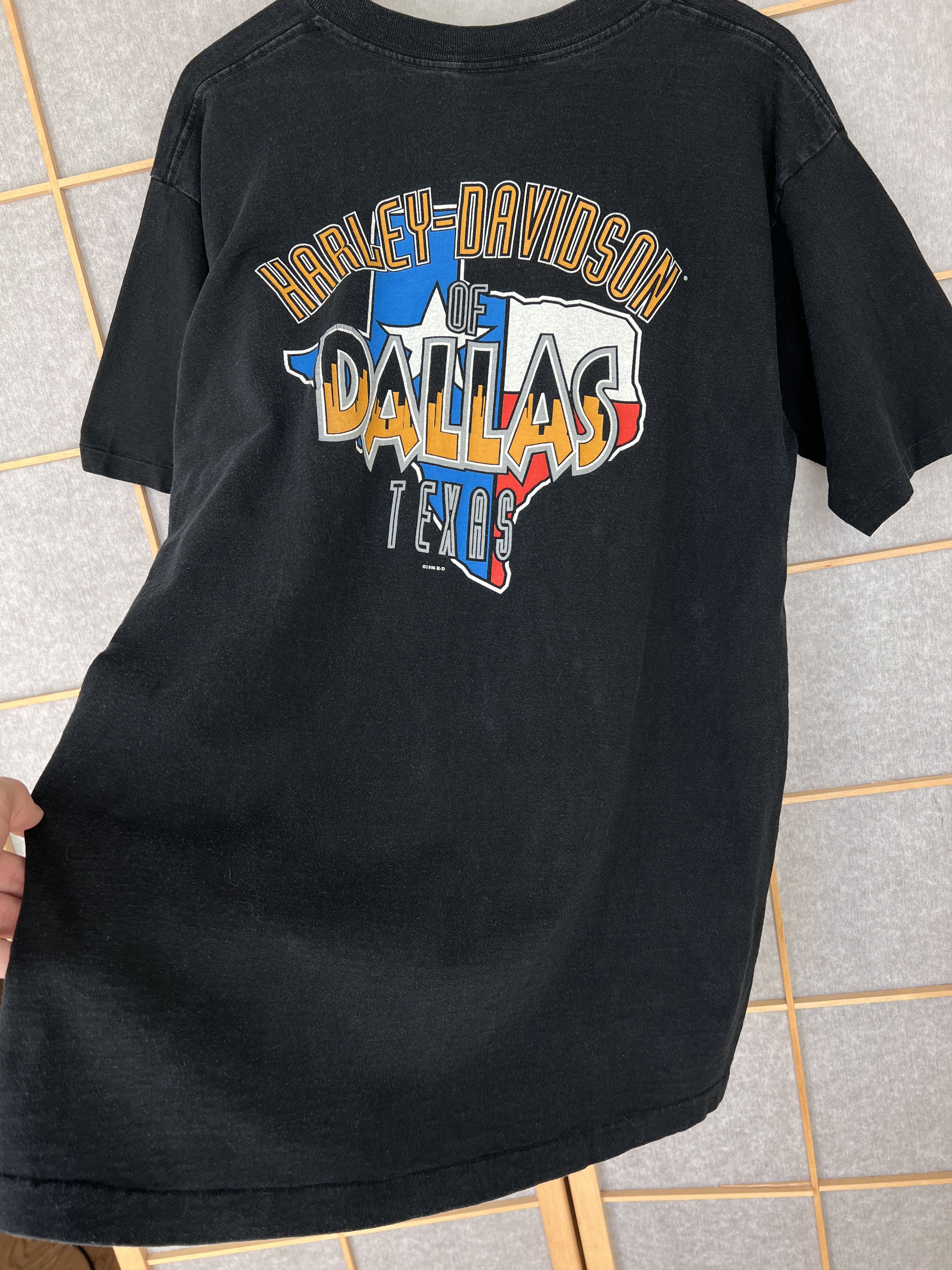 Harley Davidson Harley Davidson 1996 USA Dallas Texas t shirt single stitch Size US XL / EU 56 / 4 - 21 Thumbnail