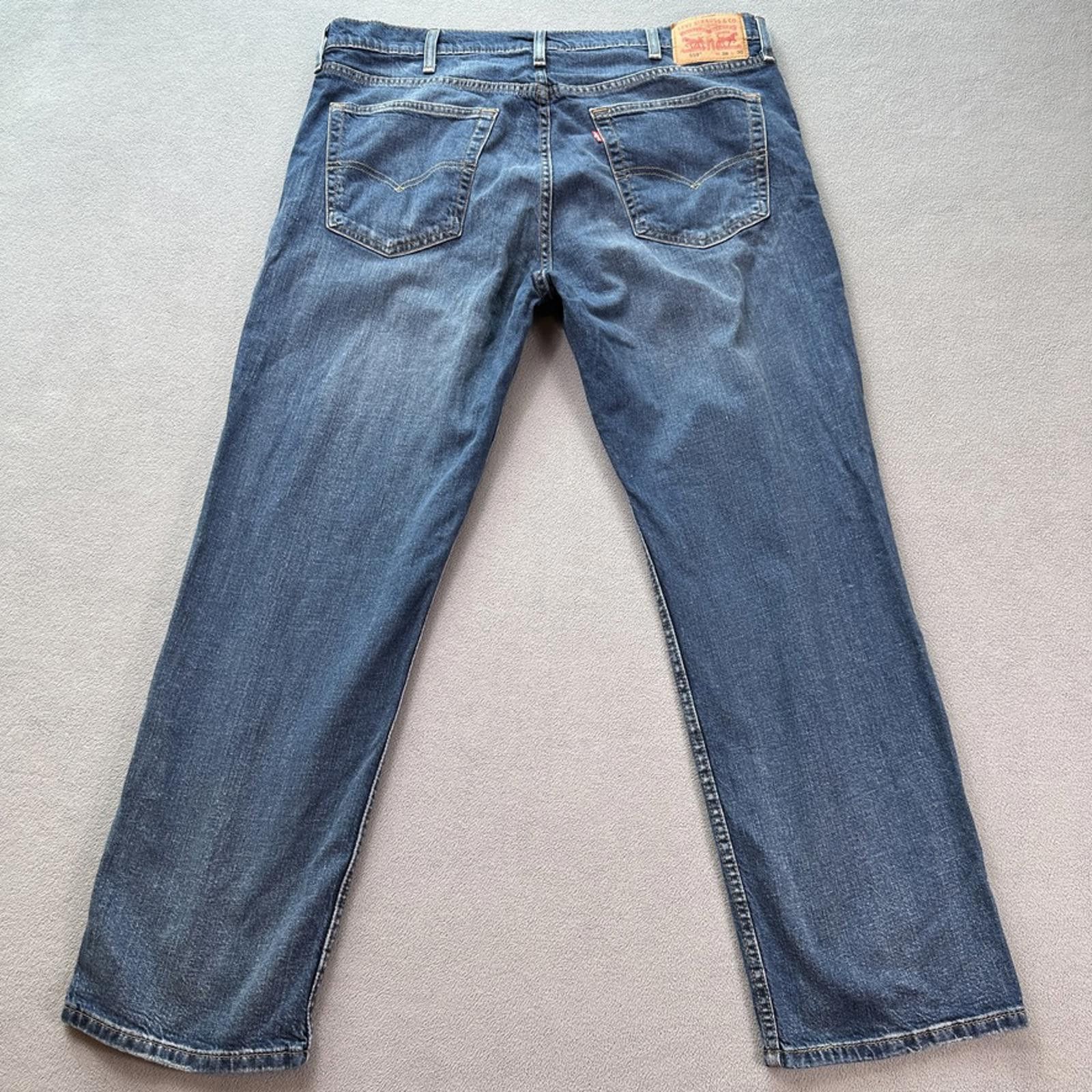 Levi's Levis 559 Jeans Mens 38x30 Blue Relaxed Straight Fit Size US 30 / EU 46 - 2 Thumbnail