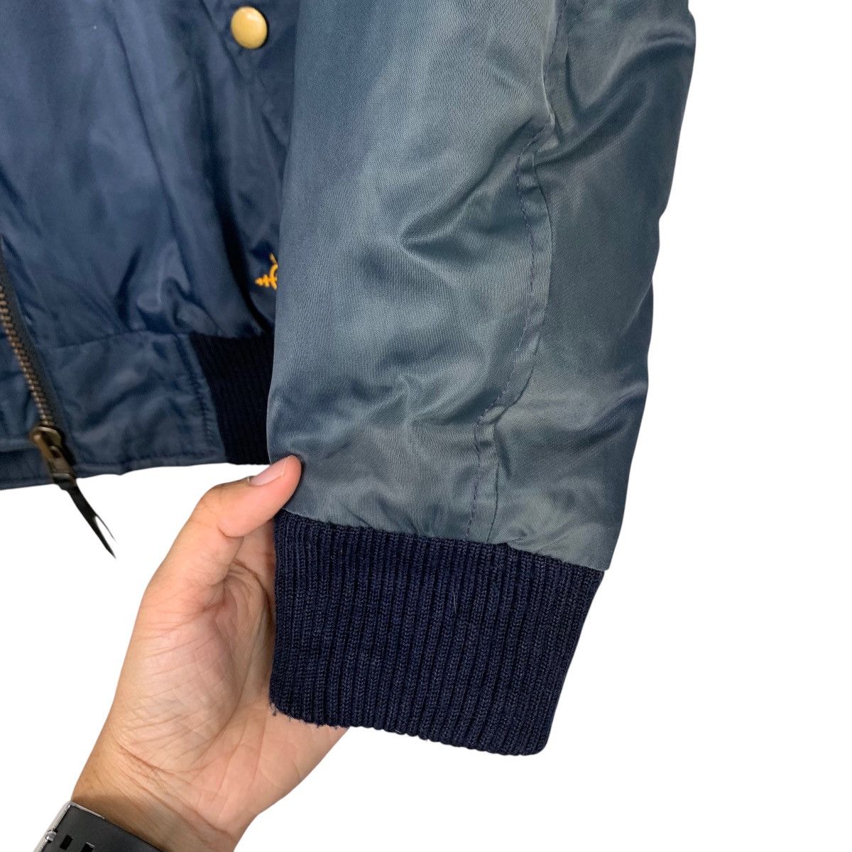 Japanese Brand ☀️Motoarmy bomber style zipper faded jacket Size US M / EU 48-50 / 2 - 10 Thumbnail