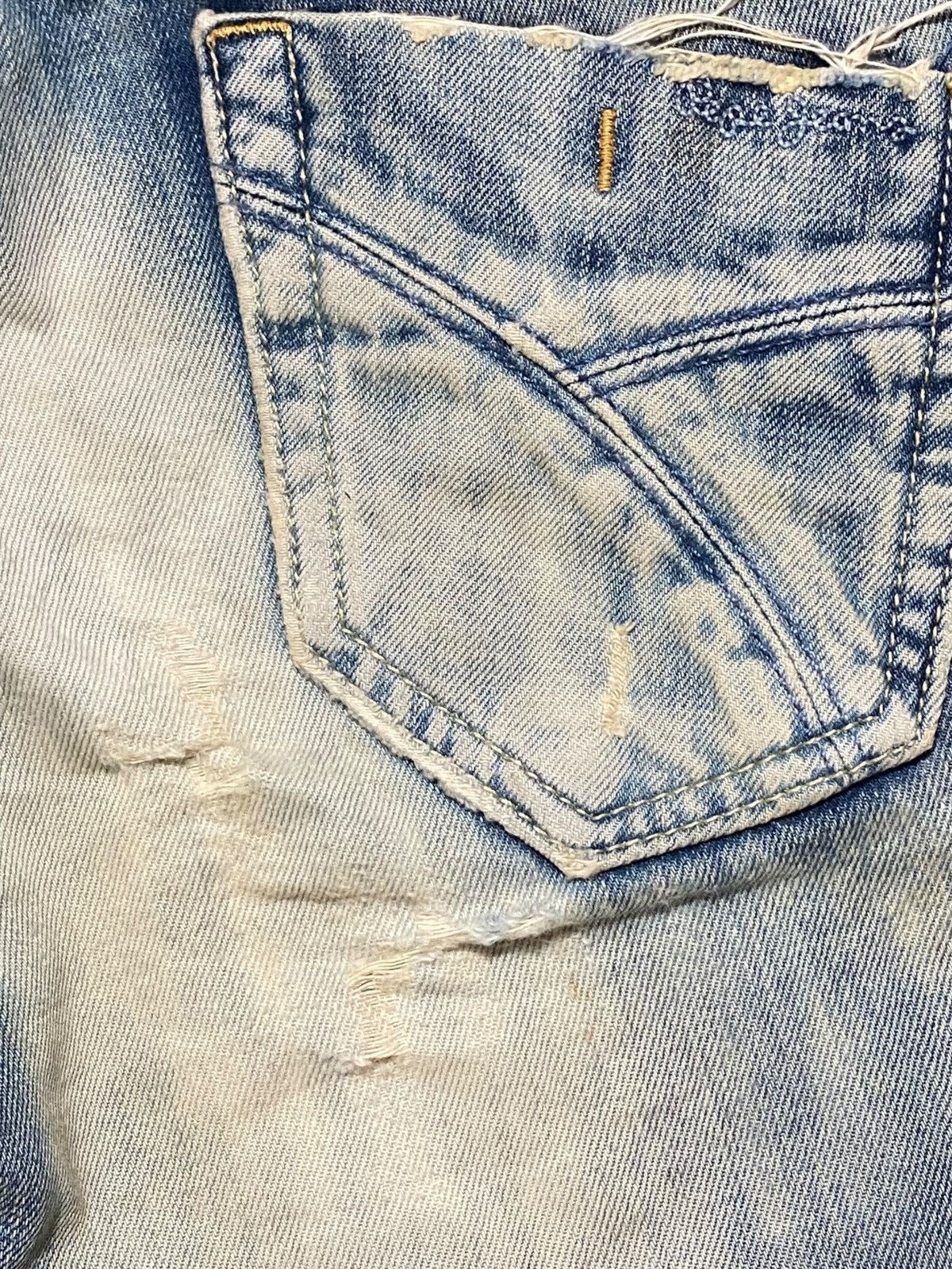 Hysteric Glamour Vintage Pepe Fade Wash Little Bootcut Style Distressed Jeans Size US 29 - 13 Thumbnail