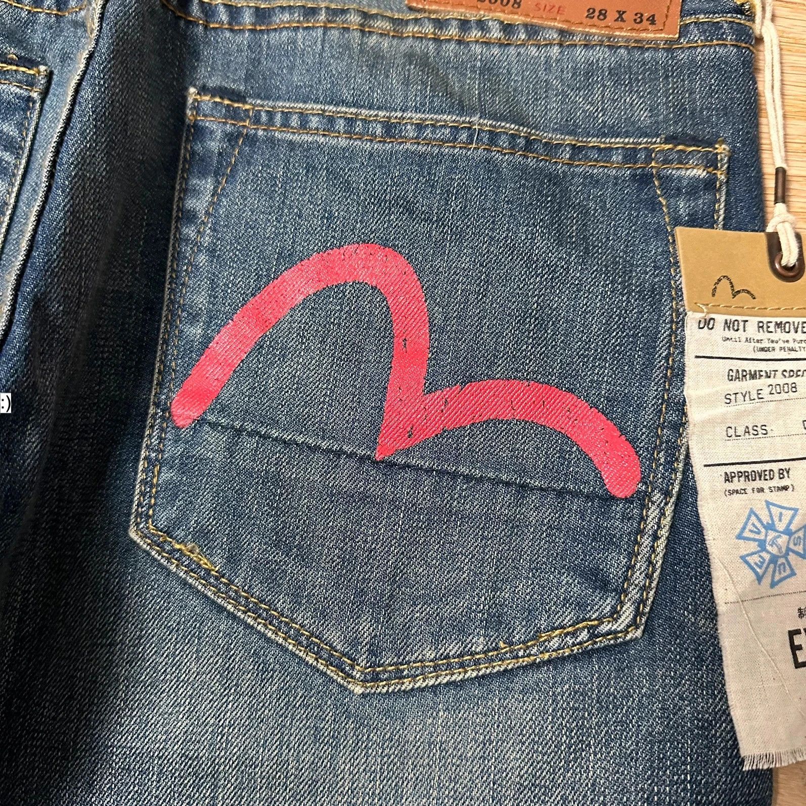 Evisu Jeans Evisu Daicock New Lot 2008 Red Size US 28 / EU 44 - 5 Thumbnail