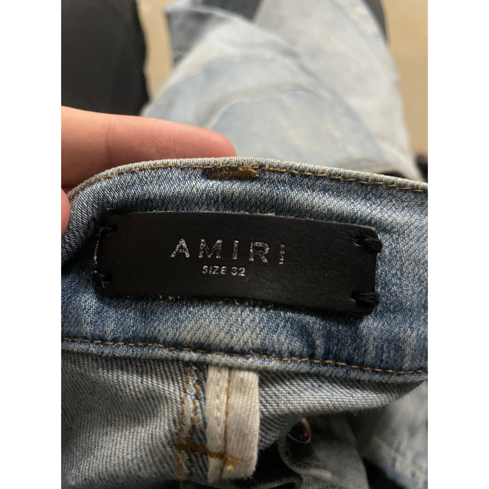 Amiri Amiri MX1 Light Wash Blue Paisley Patch Used 32 Size US 32 / EU 48 - 3 Thumbnail
