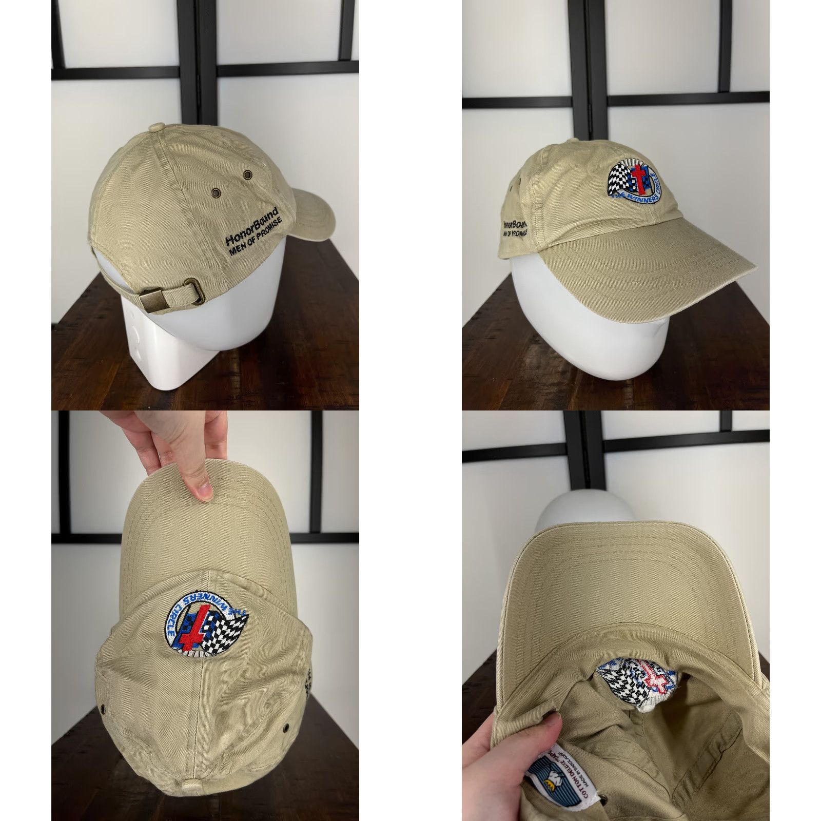 Vintage Nike Hat Cap Strap Back Adult Beige HonorBound Praise Assembly Size ONE SIZE - 8 Thumbnail