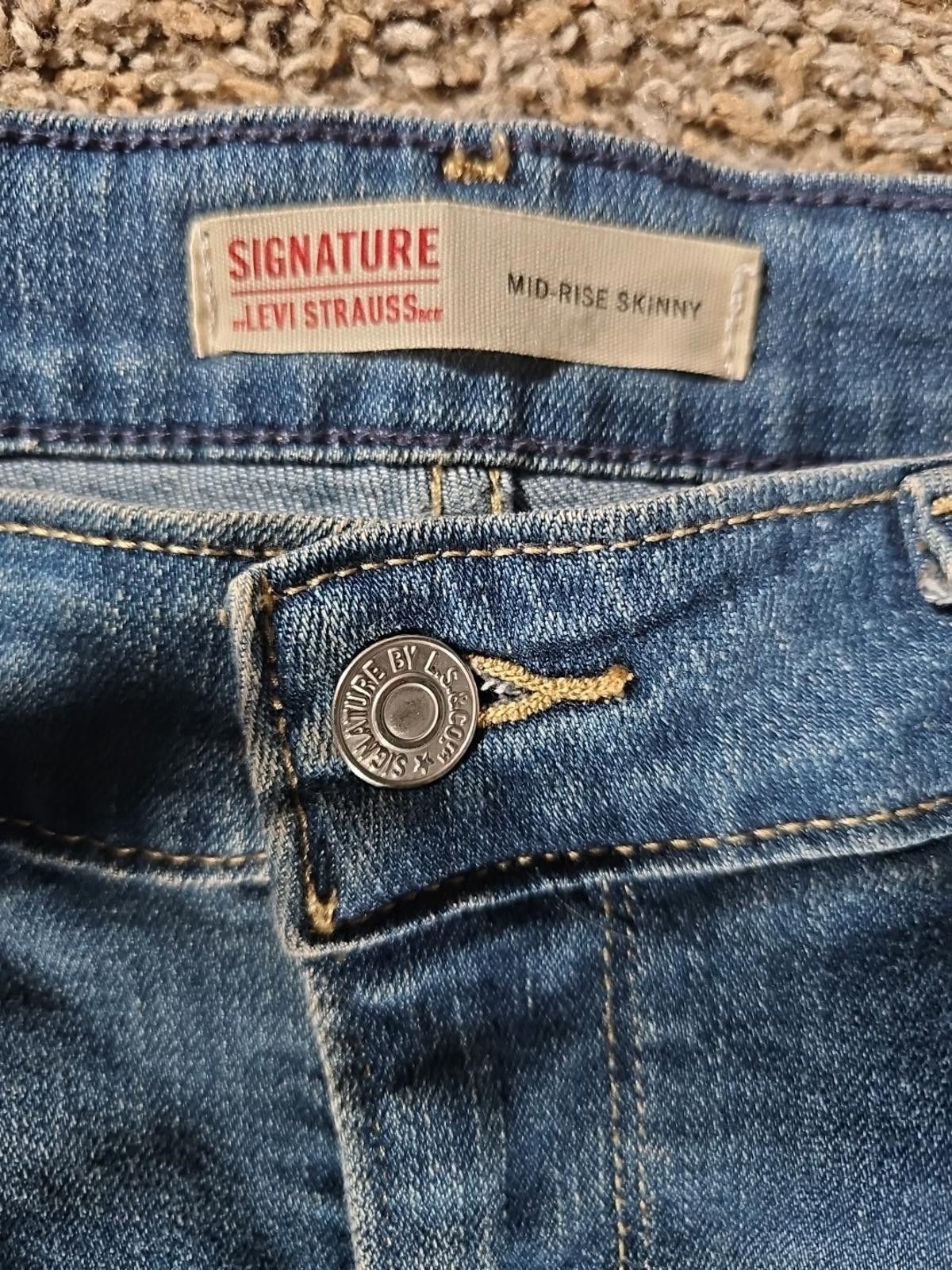 Levi's Signature Levi Strauss Mid Rise Skinny 16M 33x30 Jeans Size 38" / US 16 / IT 52 - 2 Thumbnail