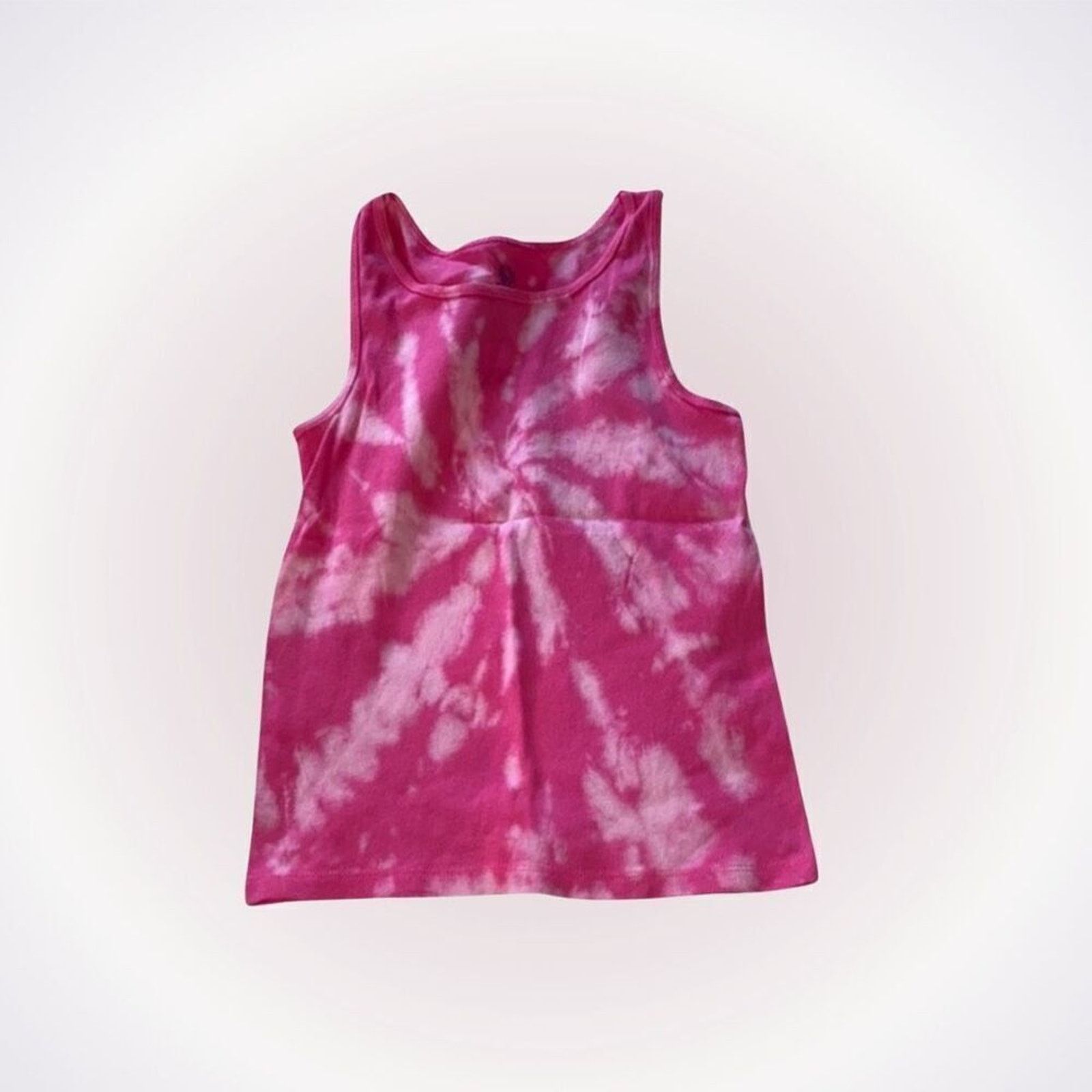 Fruit Of The Loom Dyes by MacKay Pink Tie-Dye Tank Top Shirt | Sz YL Size L / US 10 / IT 46 - 1 Thumbnail