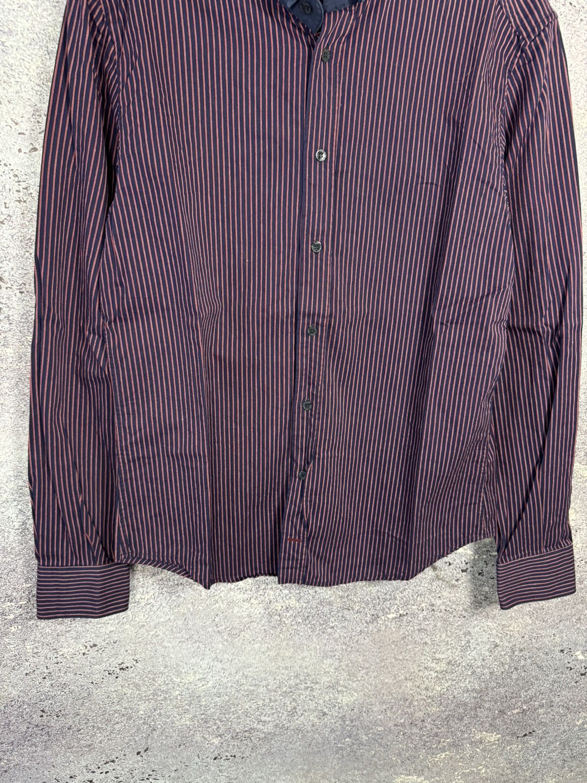 Designer × Dolce & Gabbana × Vintage Vintage Dolce Gabbana Striped Shirt button up y2k oldmoney Size US L / EU 52-54 / 3 - 4 Thumbnail