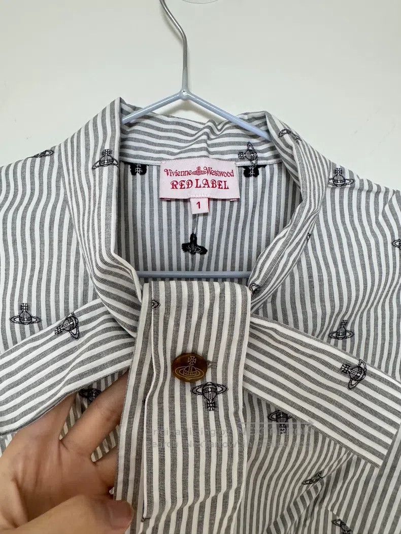 Vivienne Westwood Vivienne Westwood Butterfly Knot Striped Saturn Short Slee Size S / US 4 / IT 40 - 3 Thumbnail