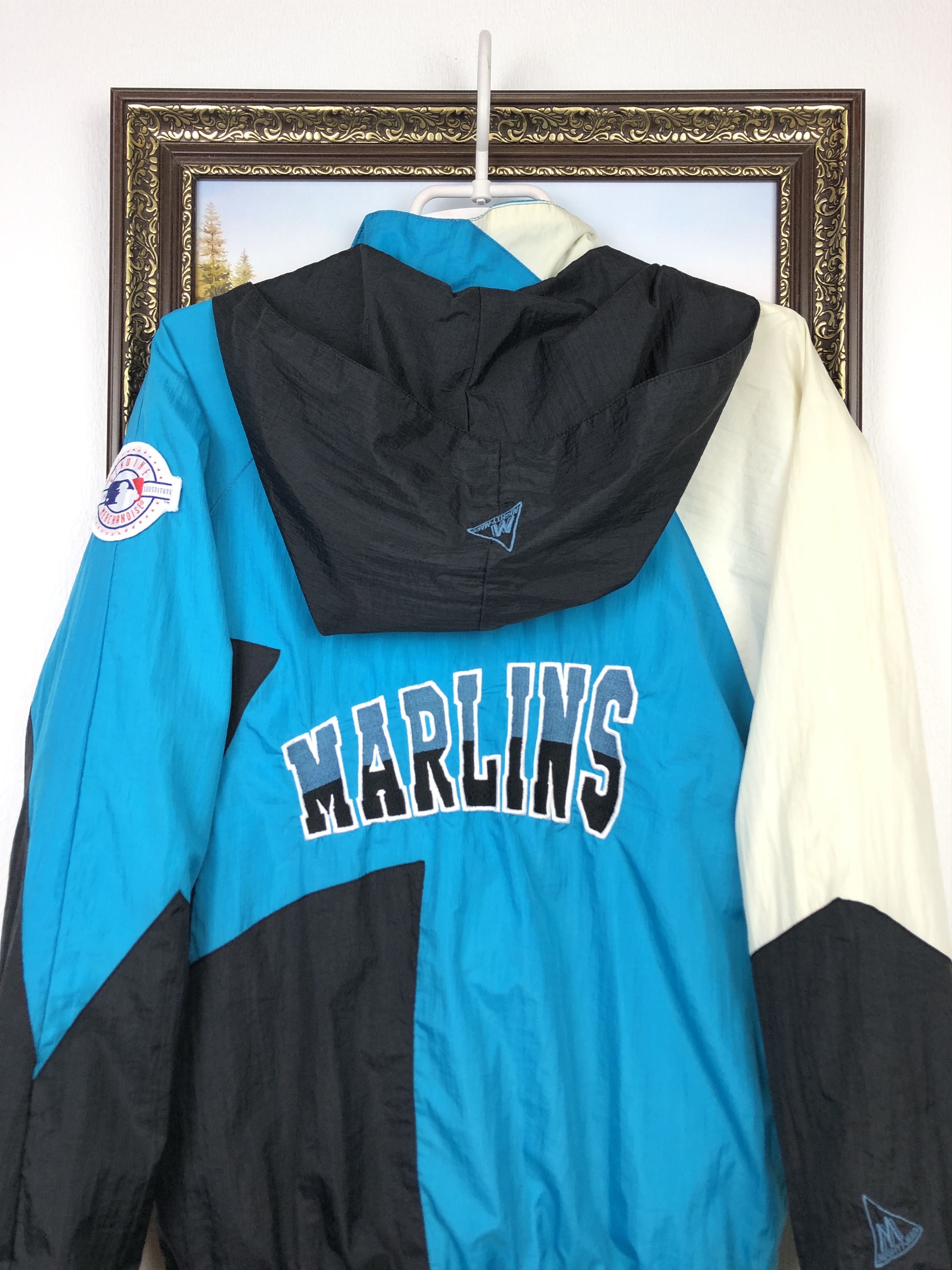 MLB Vintage MLB Florida Marlins Jacket Rare Windbreaker Bomber Size US S / EU 44-46 / 1 - 2 Thumbnail
