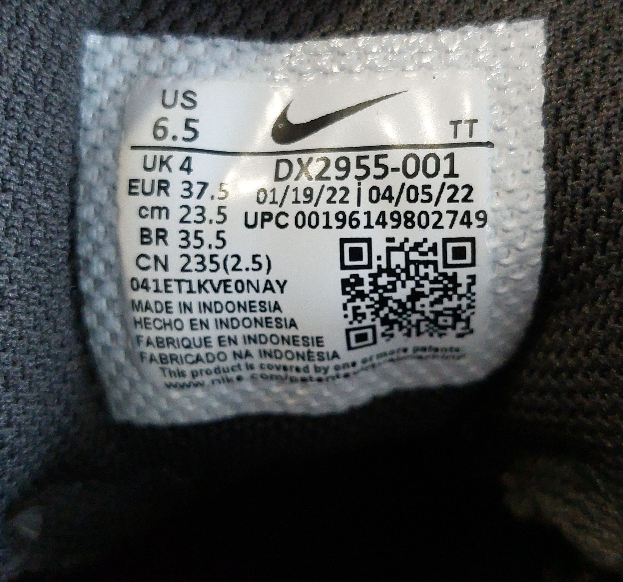Nike Nike Air Max 95 Viotech Anthracite Size US 6.5 / IT 36.5 - 8 Thumbnail