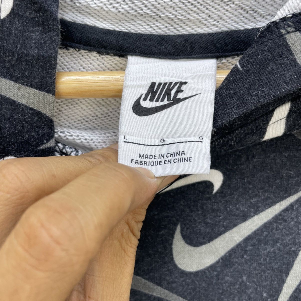 Nike 💥Nike Swoosh Fullprint Style Anorak Pullover Hooded Size M / US 6-8 / IT 42-44 - 7 Thumbnail