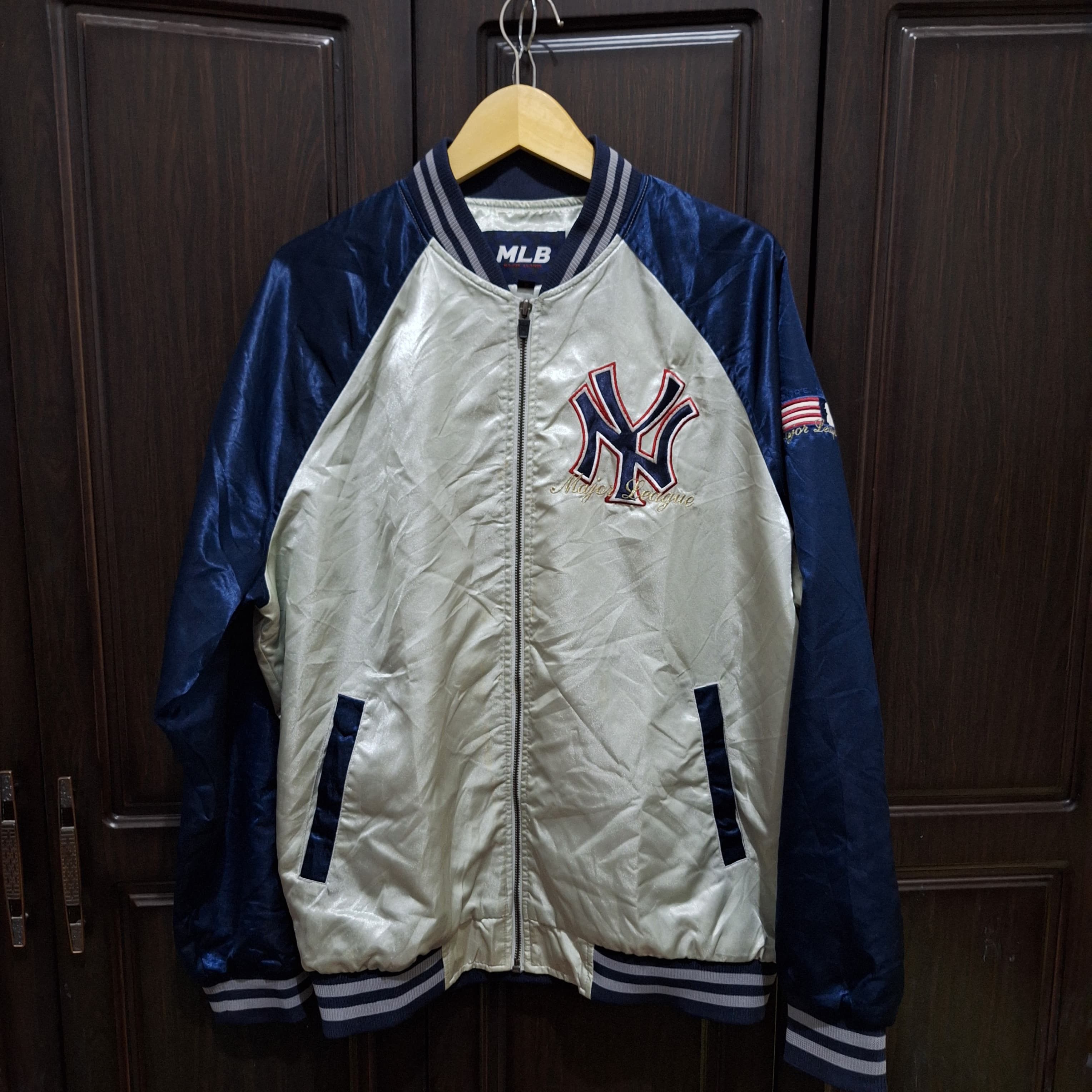 MLB MLB Yankees Varsity Sateen Jacket Size US L / EU 52-54 / 3 - 1 Thumbnail