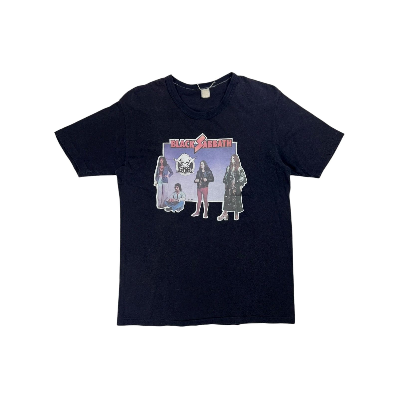 Band Tees × Black Sabbath × Ozzy Osbourne Vintage 1970s Black Sabbath 666 Ozzy Osbourne band tee (M) Size US M / EU 48-50 / 2 - 1 Thumbnail