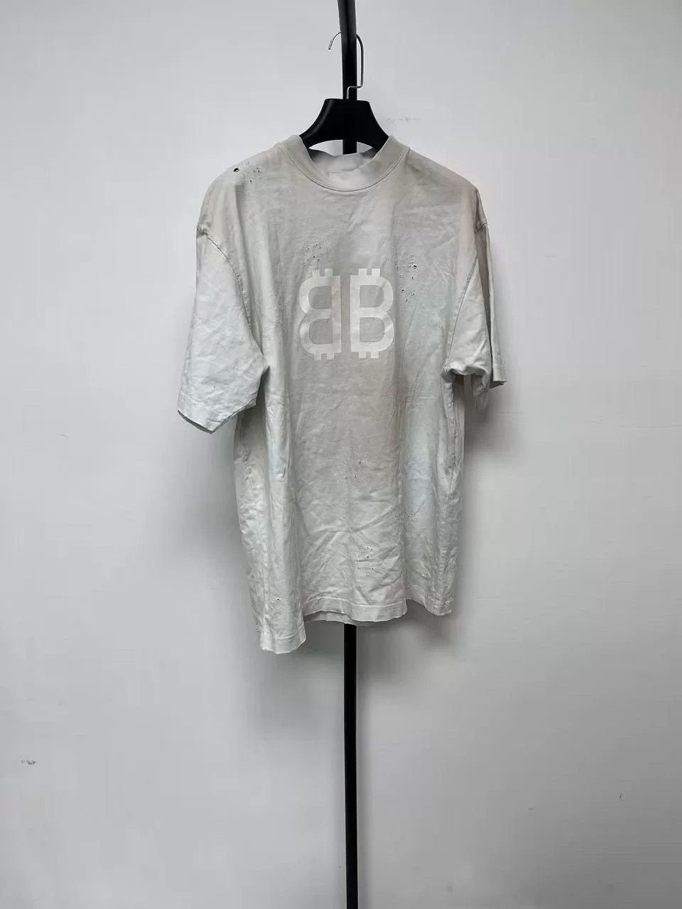 Balenciaga Balenciaga Logo Print Crewneck Short Sleeve T-Shirt Size XXS / US 00 / IT 34 - 1 Thumbnail