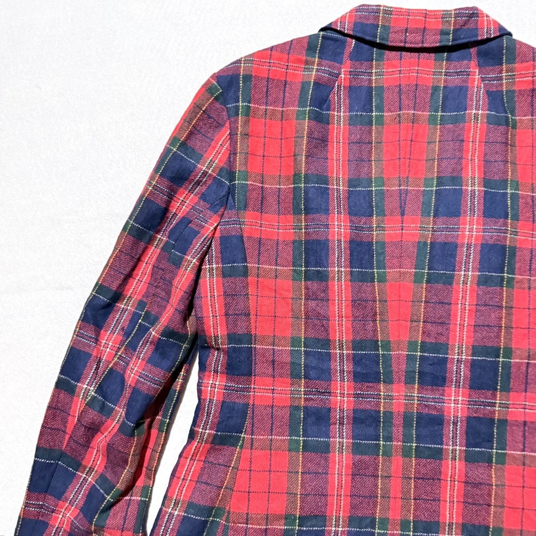 Pendleton VTG Pendleton Blazer Women Jacket Wool Red Navy Plaid USA Made 3-Button Jacket S Regular Adult Womens Size S / US 4 / IT 40 - 7 Thumbnail
