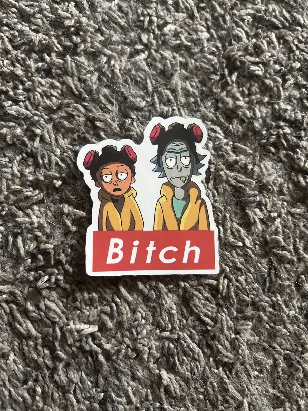 Hypebeast Rick And Morty Bitch Sticker Size ONE SIZE - 1 Thumbnail