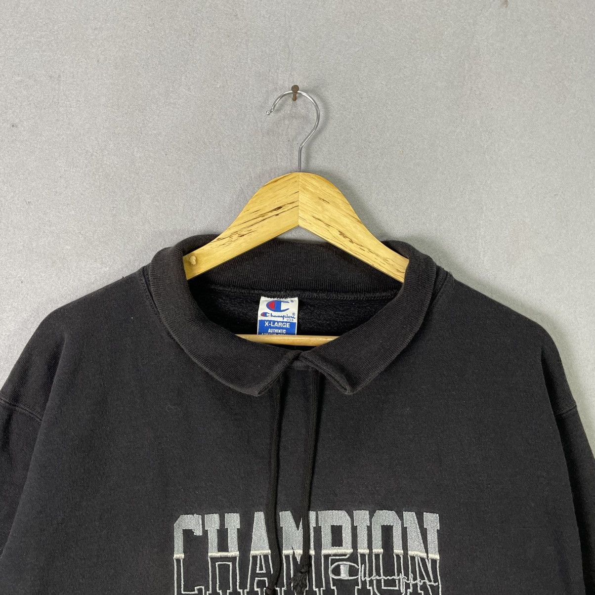 Champion 90s Champion USA Spell-Out Black Sweatshirt Size US XL / EU 56 / 4 - 2 Thumbnail