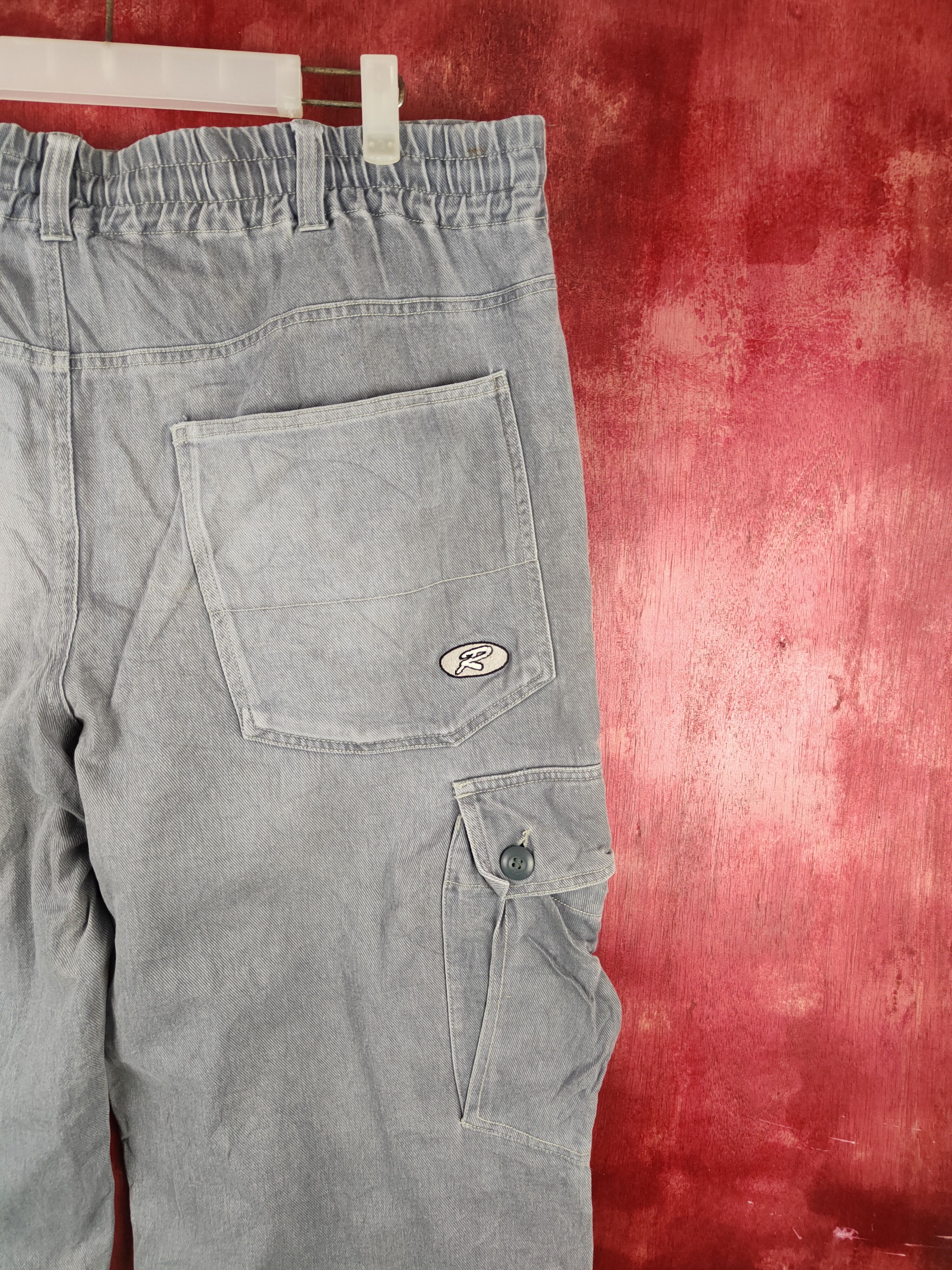 Japanese Brand Raton Laveur Blue Faded Distressed Cargo Pants N#S006 Size US 40 / EU 56 - 12 Thumbnail