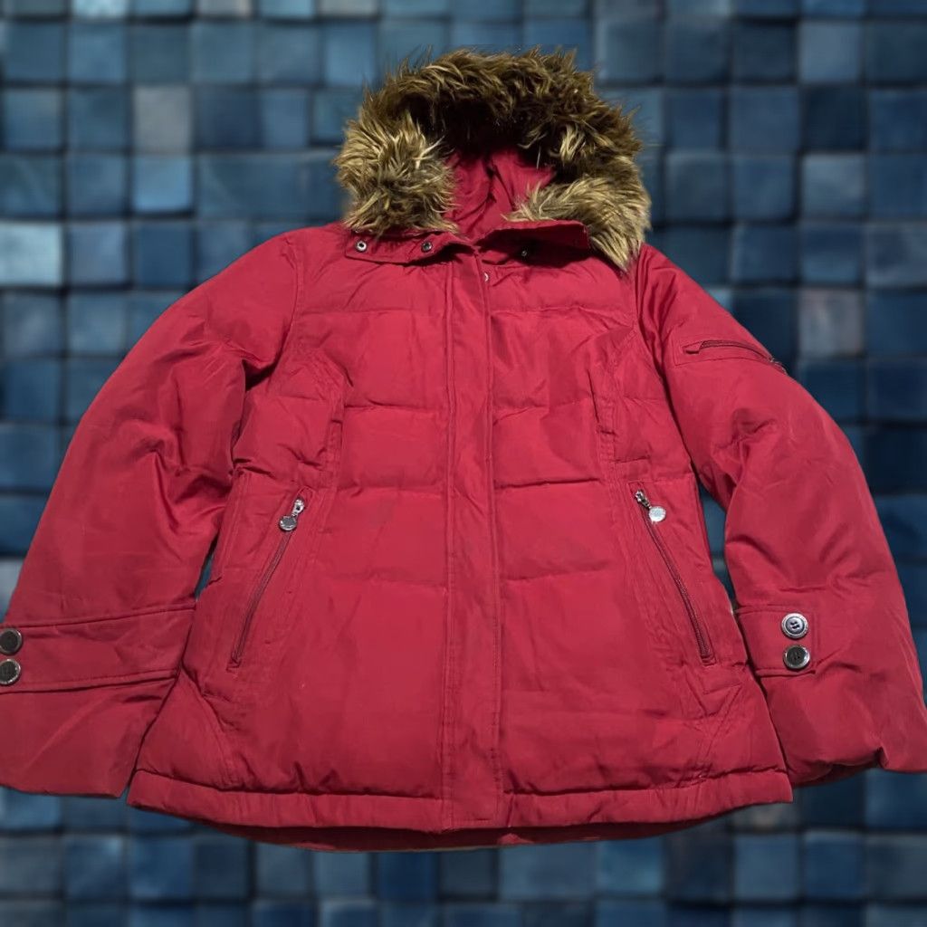 Calvin Klein Calvin Klein Womens Jacket M Red Parka Hooded Full Zip Puffer Cozy Weathergear Insulated Streetwear Size M / US 6-8 / IT 42-44 - 1 Thumbnail