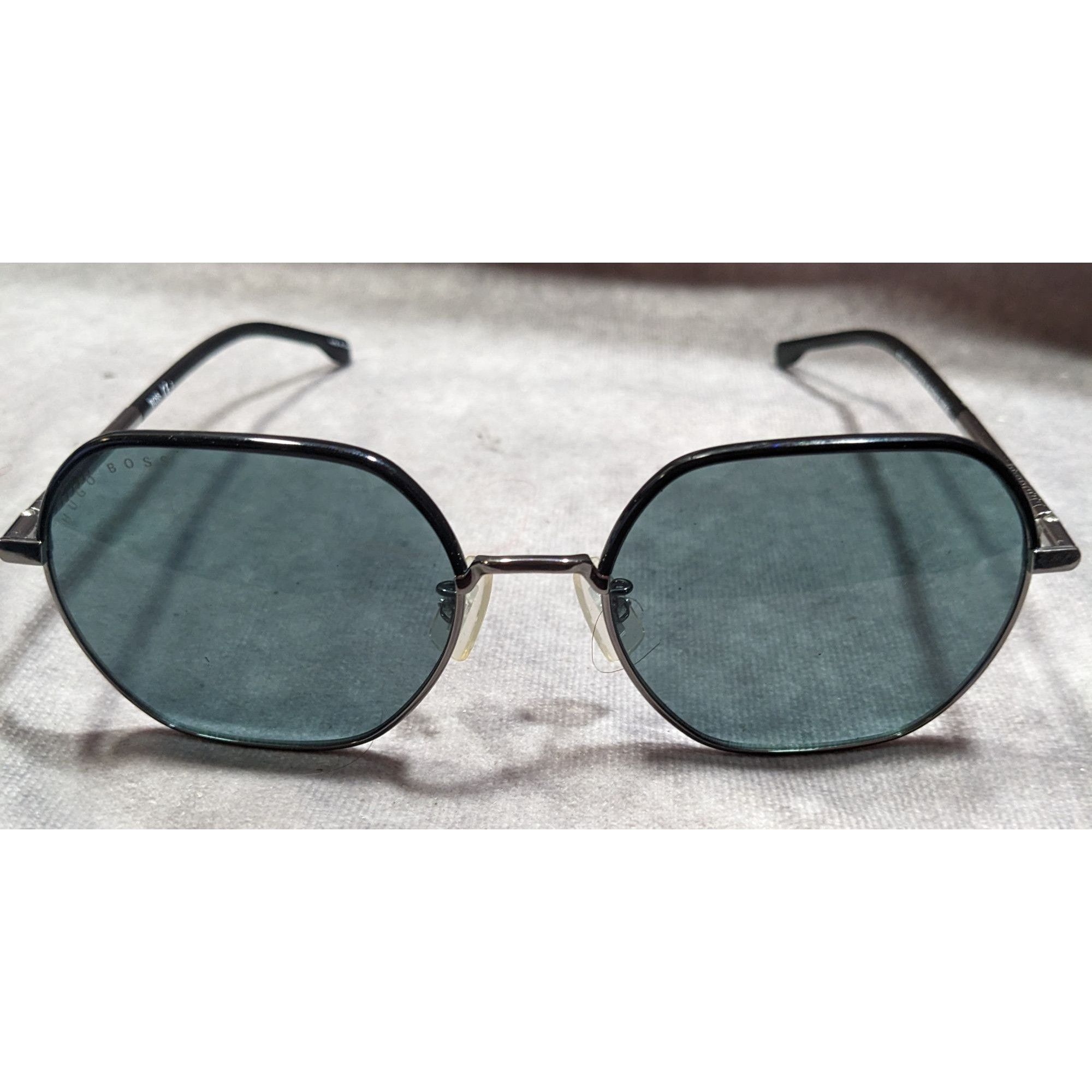 Hugo Boss Hugo Boss 1107/F/S KJ1QT Titanium Temple Sunglasses Size ONE SIZE - 1 Thumbnail