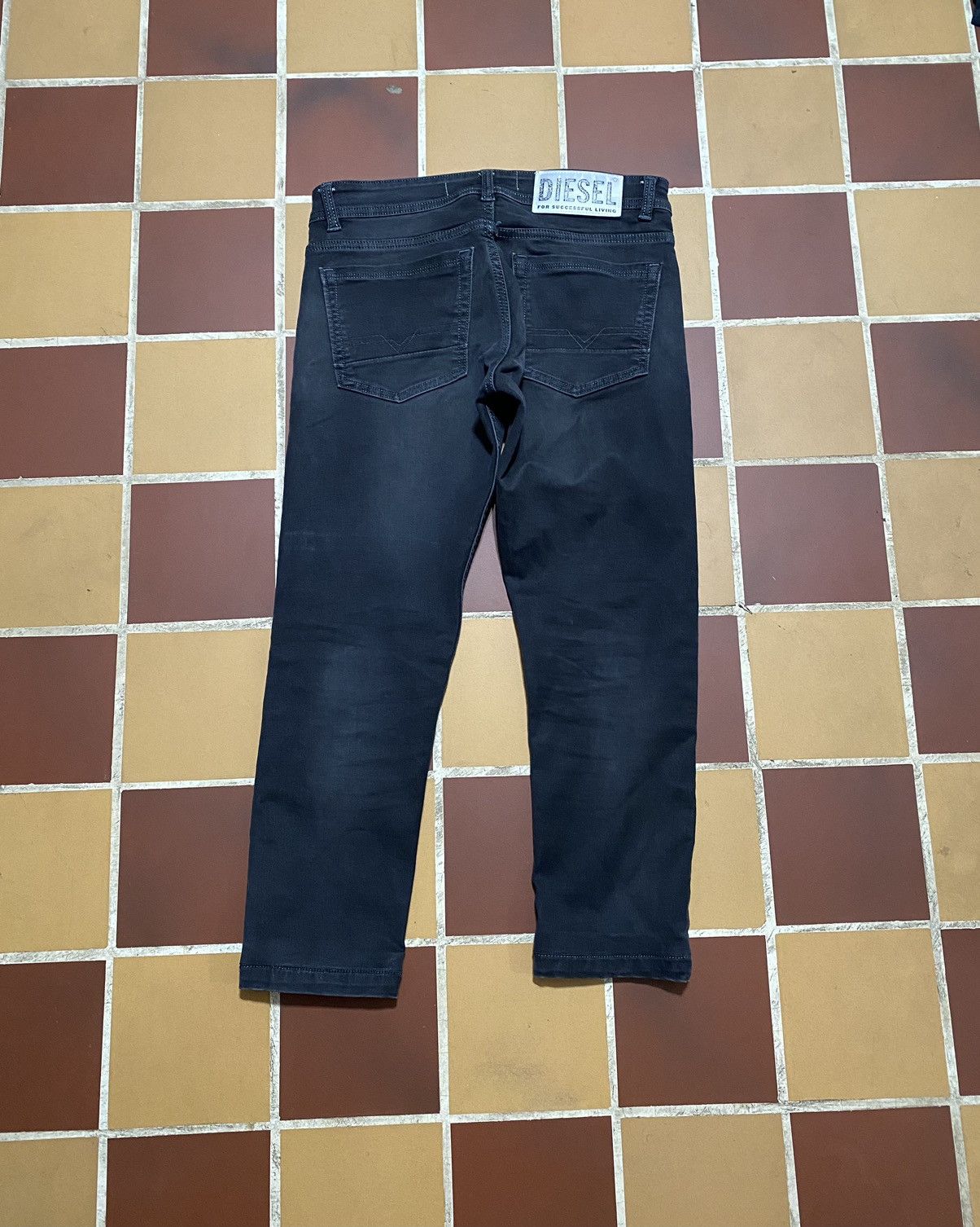 Designer Vintage Diesel Industry Black Jeans Y2K skinny Size US 32 / EU 48 - 2 Thumbnail
