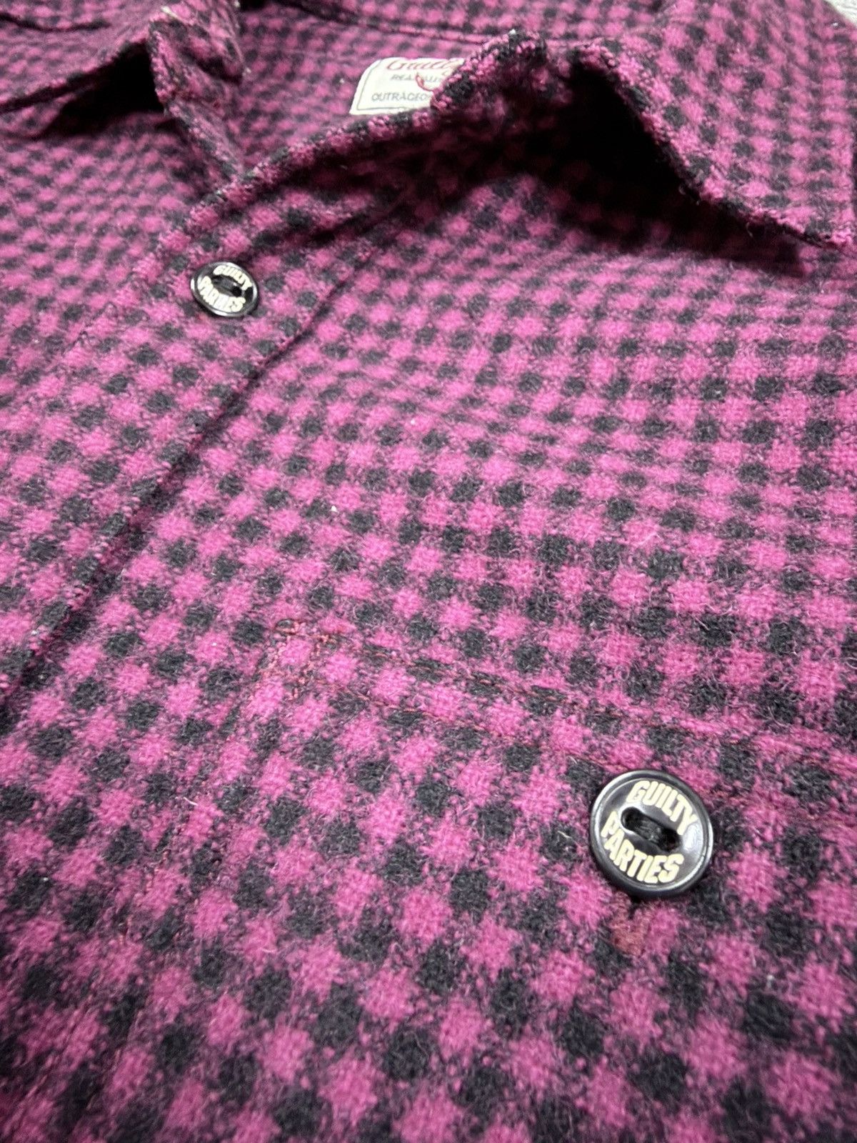 Wacko Maria Wacko Maria Guilty Parties Painted Houndstooth Flannel Red Size US M / EU 48-50 / 2 - 23 Thumbnail