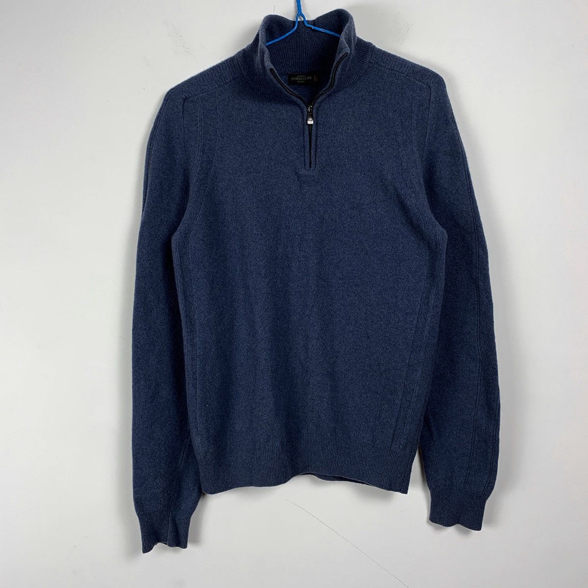 Corneliani Corneliani 1/4 Zip Wool Cashmere Sweater Size US S / EU 44-46 / 1 - 1 Thumbnail