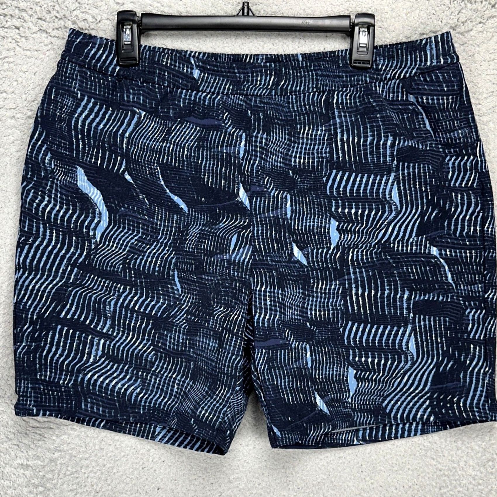 Outdoor Voices Outdoor Voices Mens Anytime Rec Shorts XL Blue Geometric Athletic Drawstring Shorter Wear Casual Activewear Womens? Size US 36 / EU 52 - 2 Thumbnail