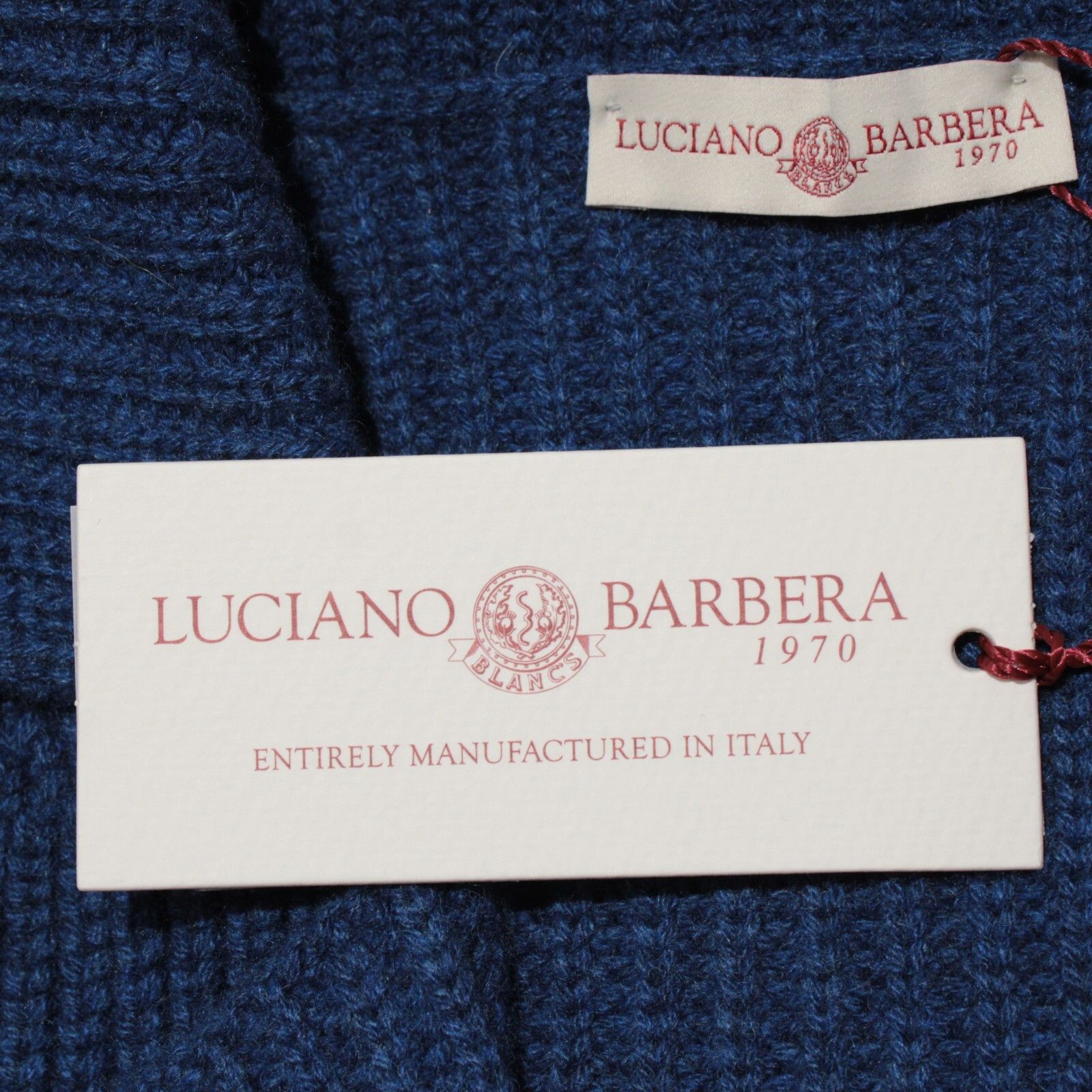 Luciano Barbera Luciano Barbera Sweater Size US M in Blue Size US M / EU 48-50 / 2 - 2 Thumbnail