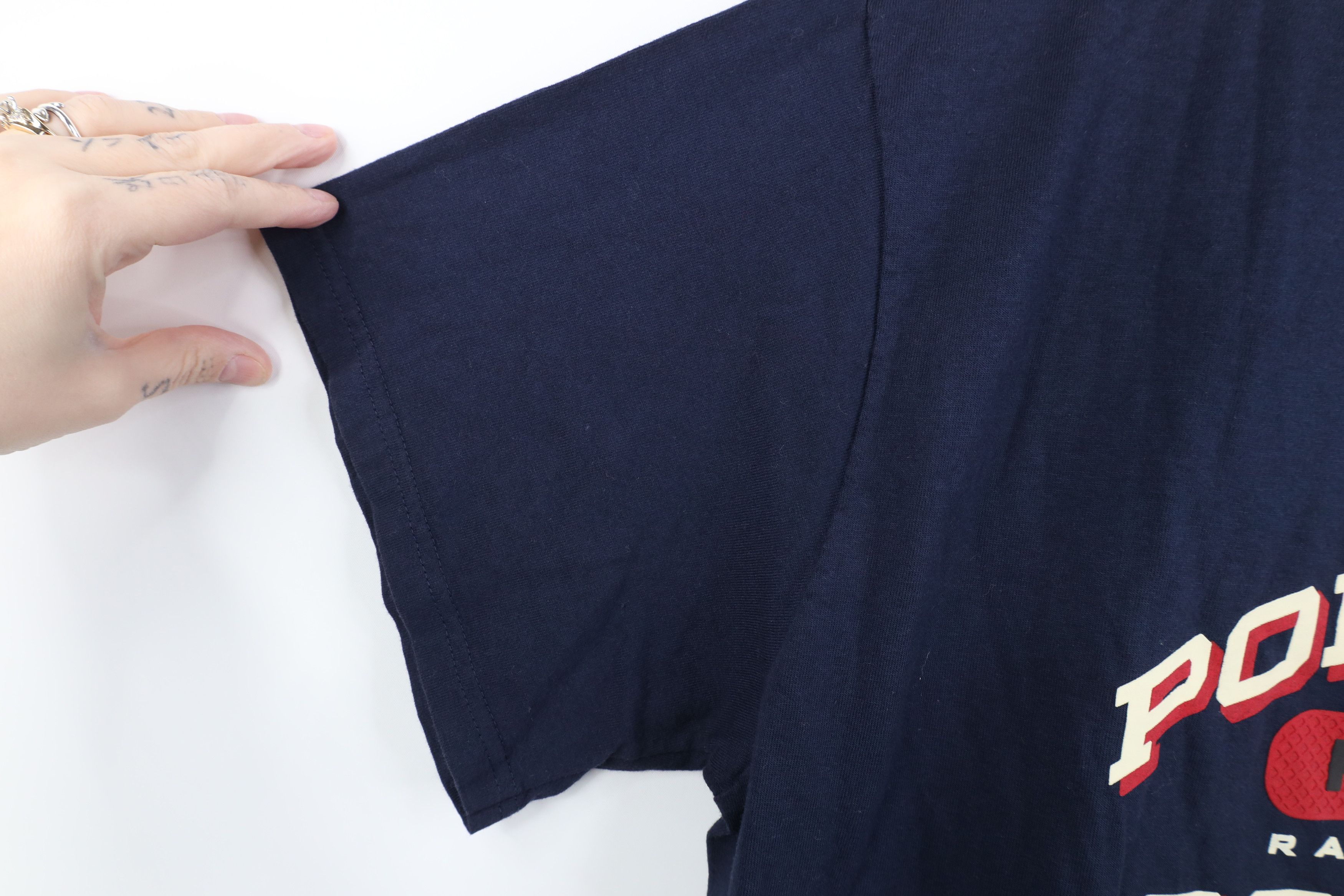 Polo Ralph Lauren Deadstock Vintage 90s Ralph Lauren Block Letter T-Shirt Size US L / EU 52-54 / 3 - 9 Thumbnail