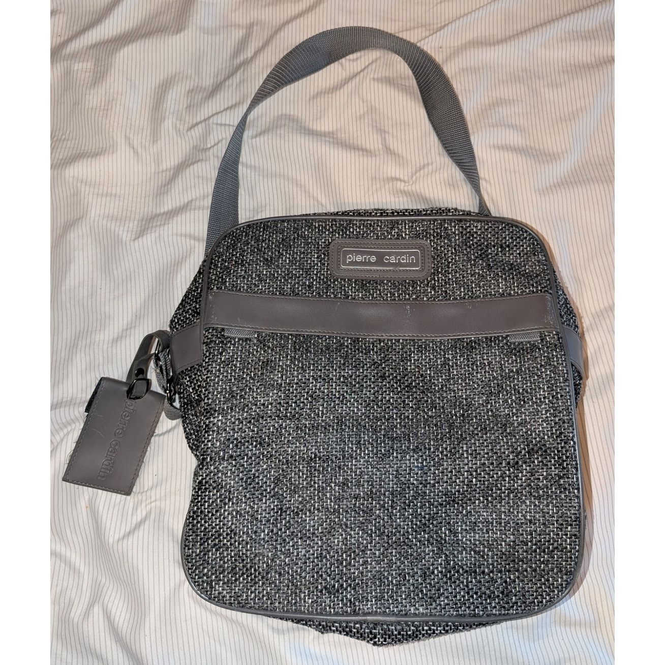 Pierre Cardin Vintage Pierre Cardin Tweed Travel Bag Waterproof lining Size ONE SIZE - 1 Thumbnail