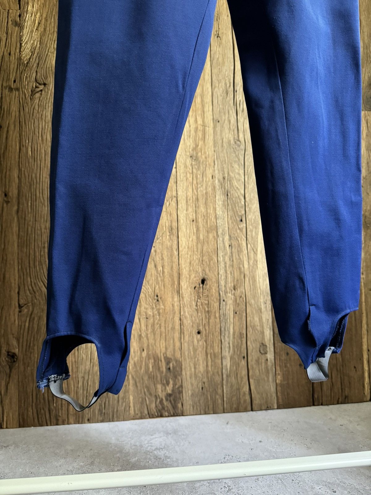 Vintage 1950s Vintage European Army Officer ‘Zipp’ Blue Pants Size US 30 / EU 46 - 7 Thumbnail