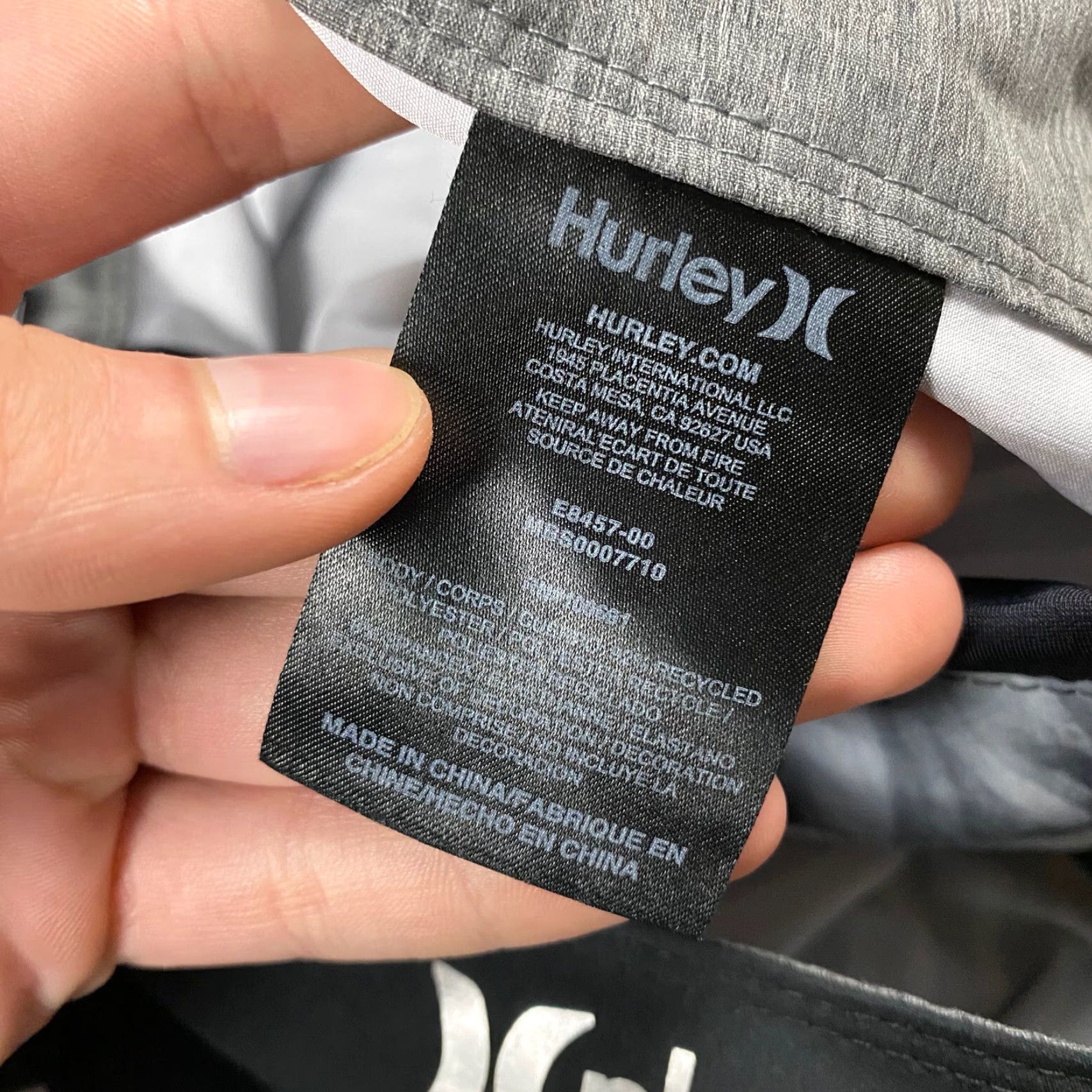 Hurley HURLEY MENS BOARDSHORTS 33 CHARCOAL WHITE ZEBRA PAINT SURFING Size US 33 - 5 Thumbnail
