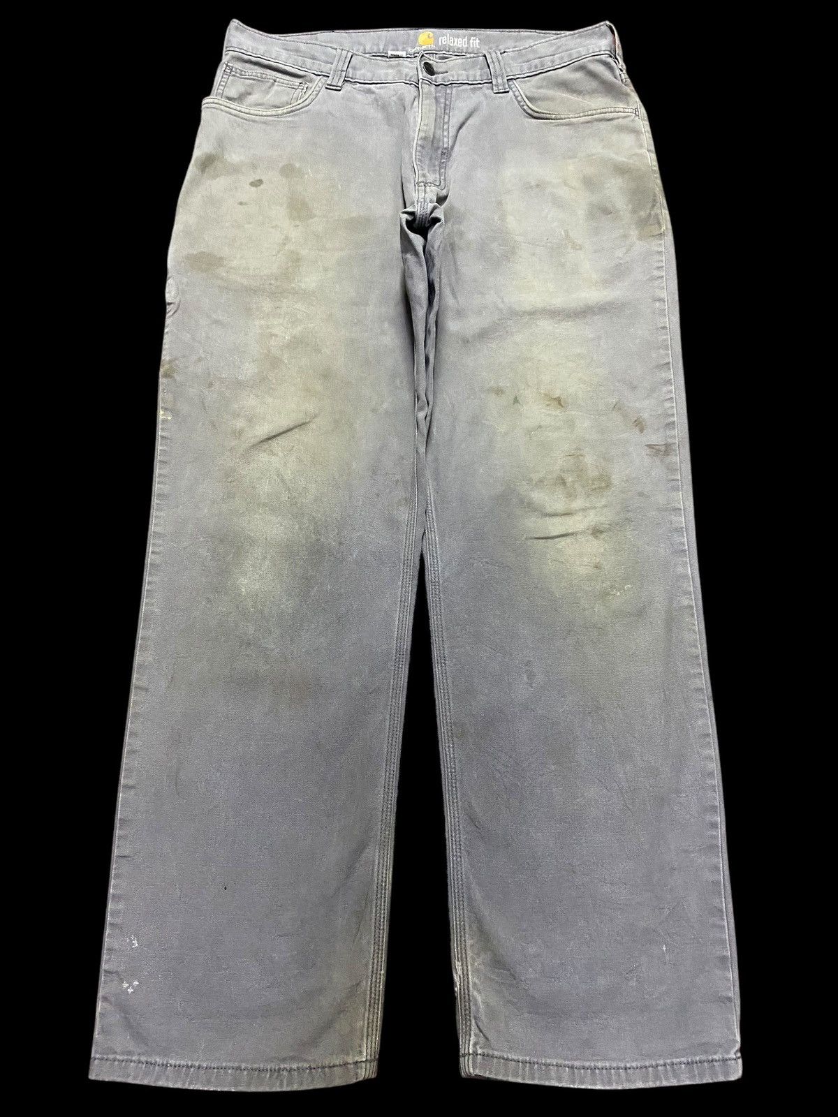 Carhartt Carhartt grey jeans with a relaxed fit jeans Size US 34 / EU 50 - 1 Thumbnail