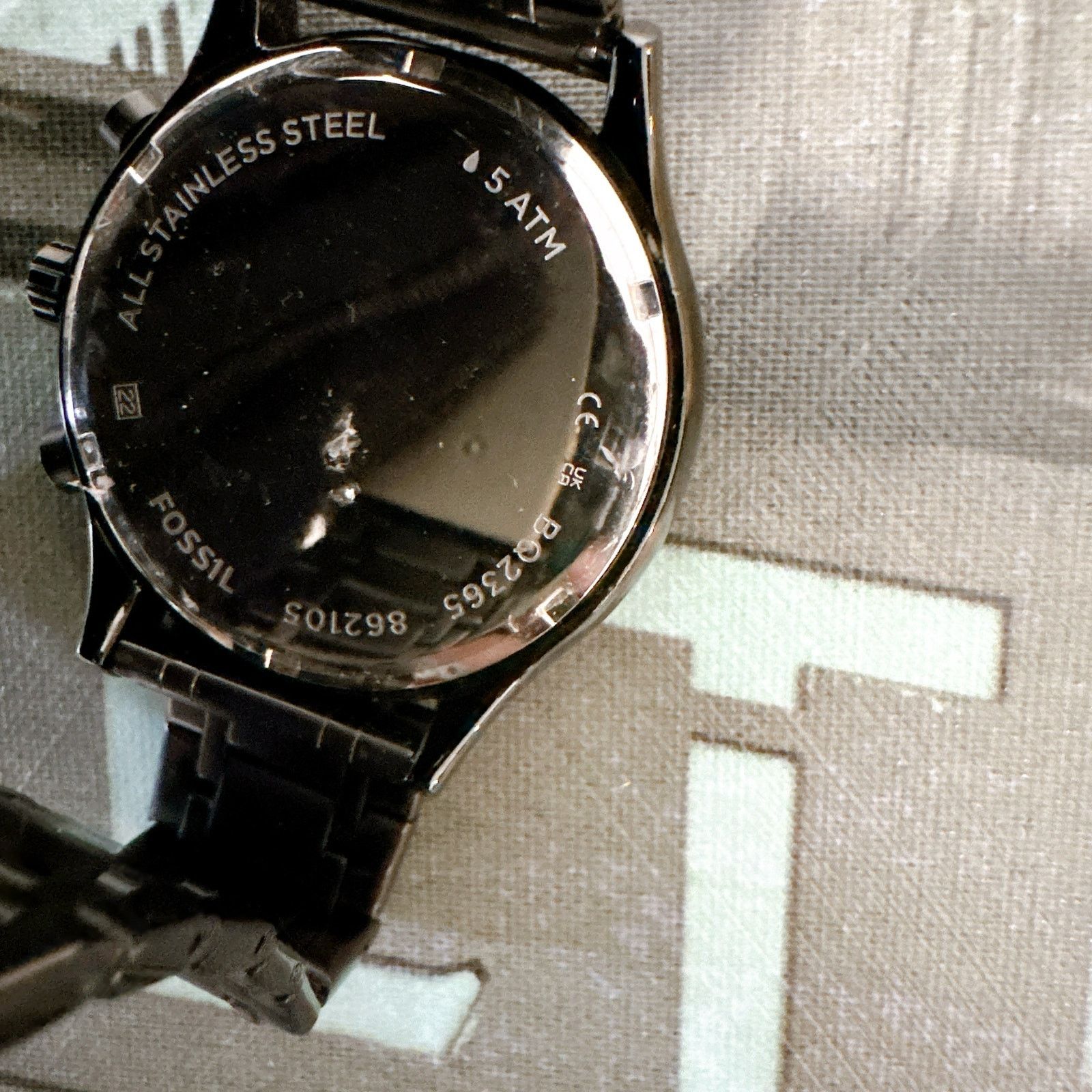 Fossil Fossil BQ2369 Rhett Three-Hand Black Stainless Steel Watch Size ONE SIZE - 5 Thumbnail