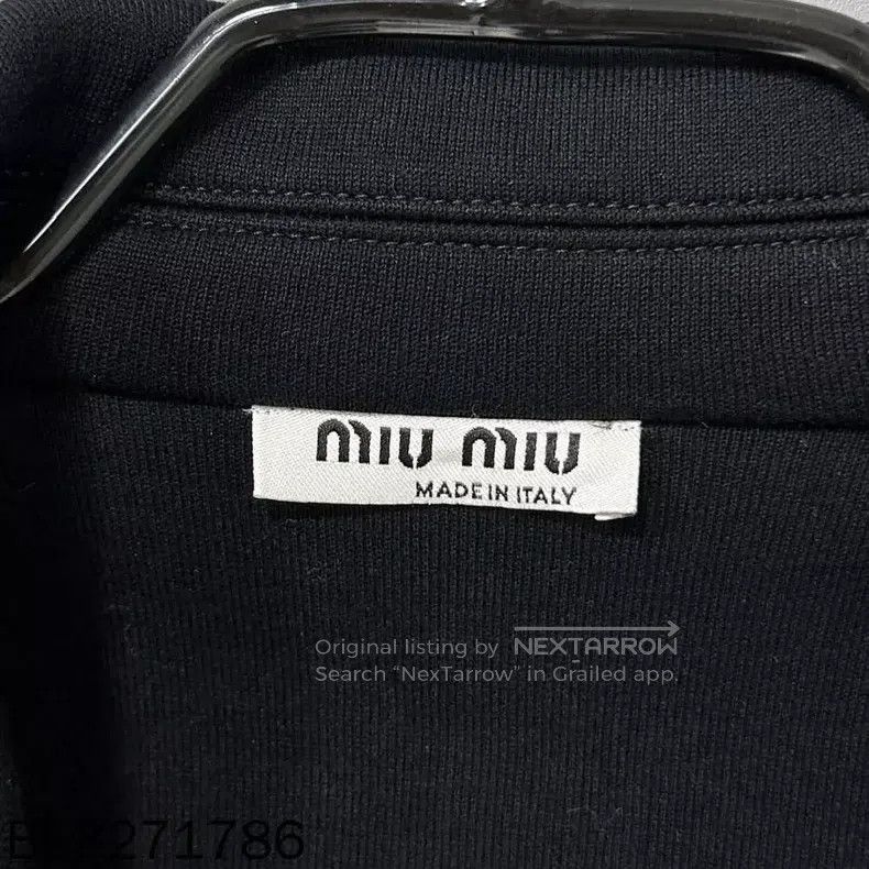 Miu Miu Miu Miu Size M Black string zipper coat Size M / US 6-8 / IT 42-44 - 4 Thumbnail