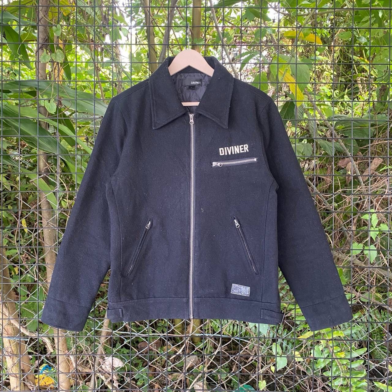 Diviner Japan Skull Big Logo Backhit Punk Zipper Jacket