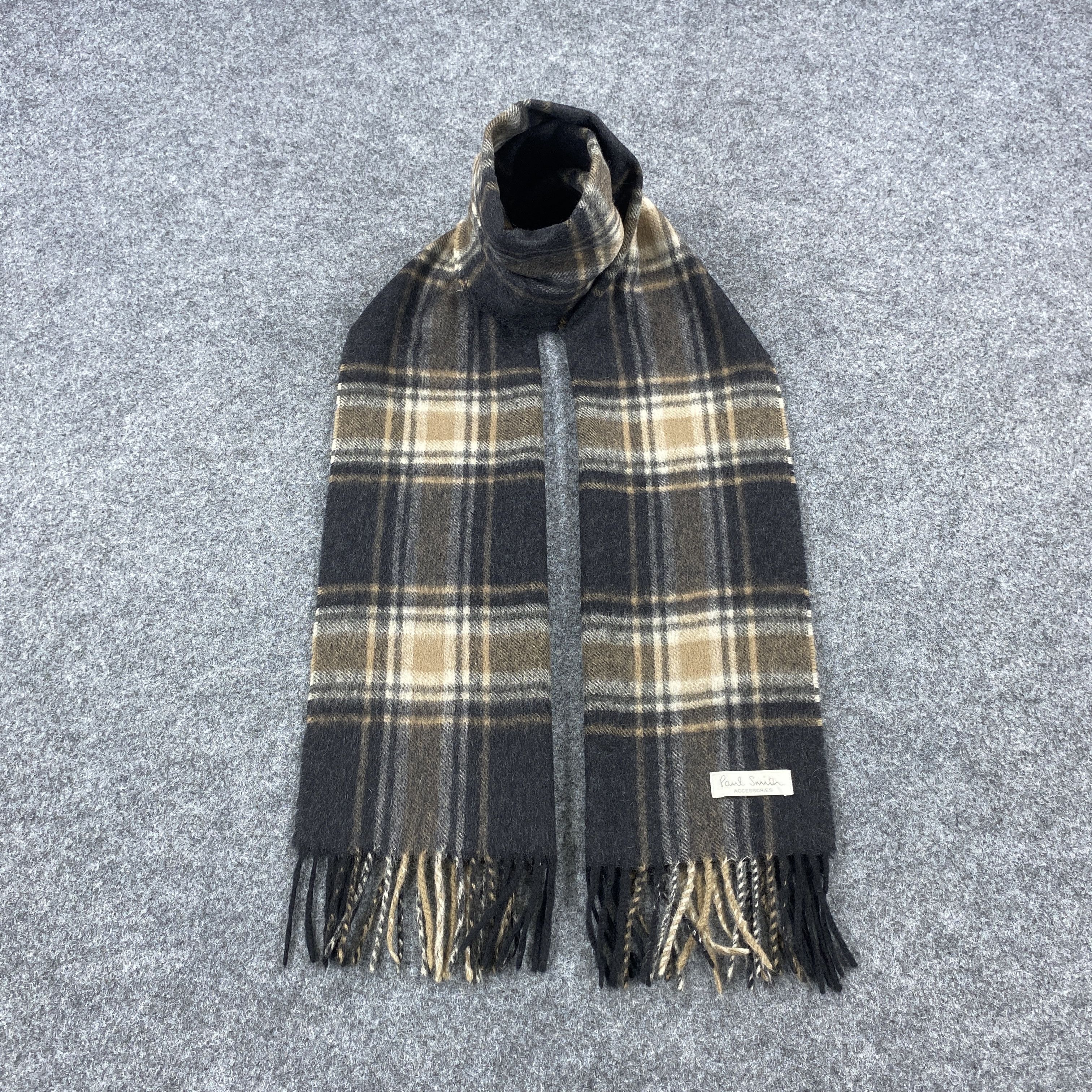Paul Smith × Vintage Paul Smith Plus Scarf # Muffler # Neckwear # D685 Size ONE SIZE - 1 Thumbnail