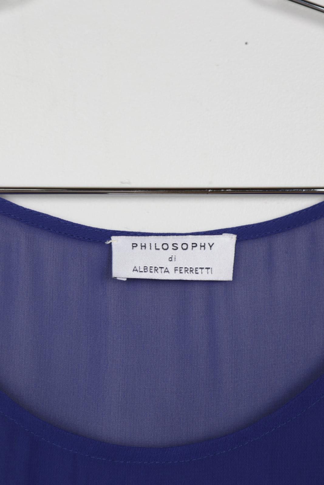 Theory 00's Philosophy di Alberta Ferreti Sheer Tank Top Size M / US 6-8 / IT 42-44 - 4 Thumbnail