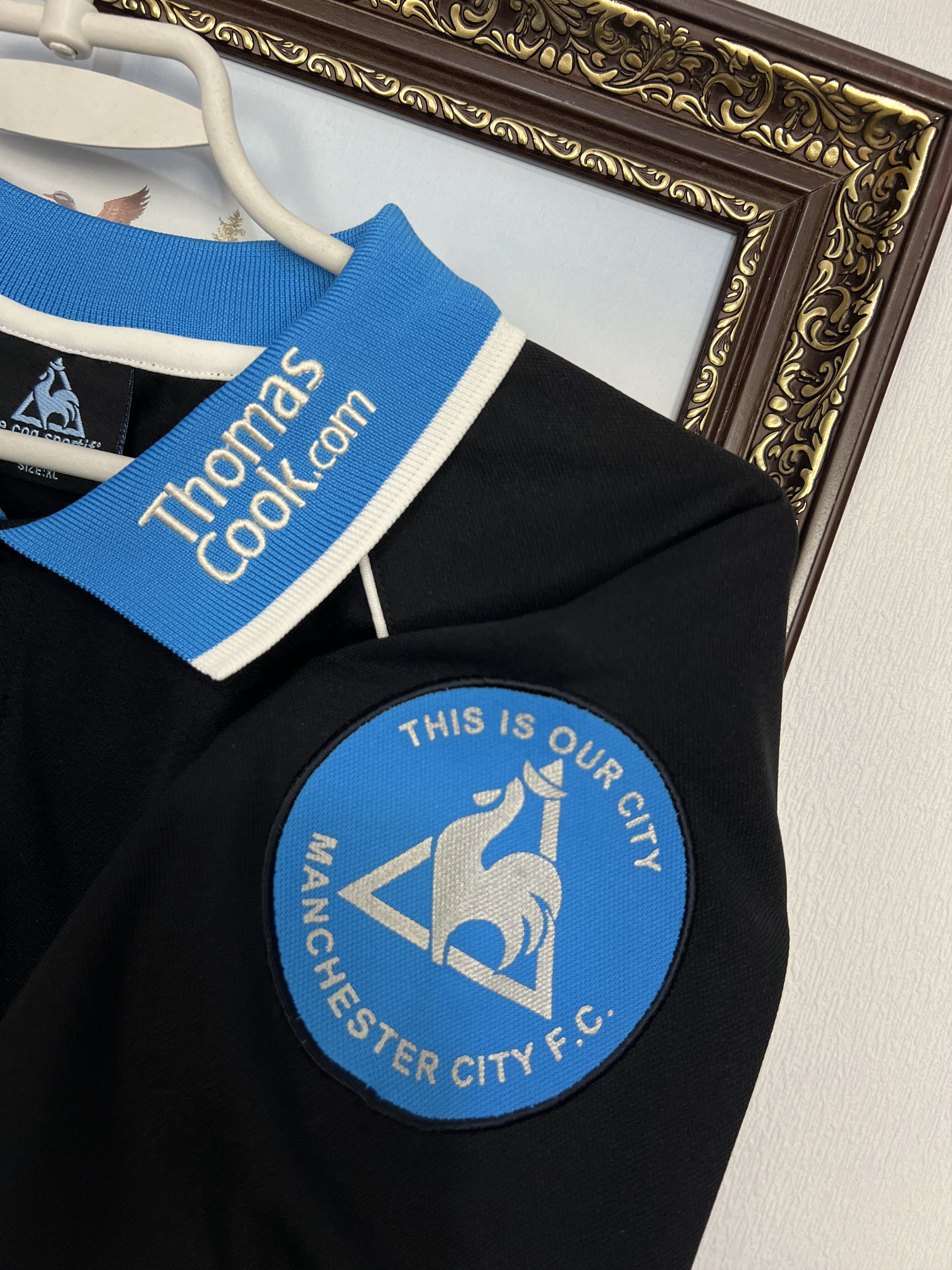 Le Coq Sportif Le Coq Sportif Manchester City Football Polo Shirt Jersey Size US XL / EU 56 / 4 - 4 Thumbnail