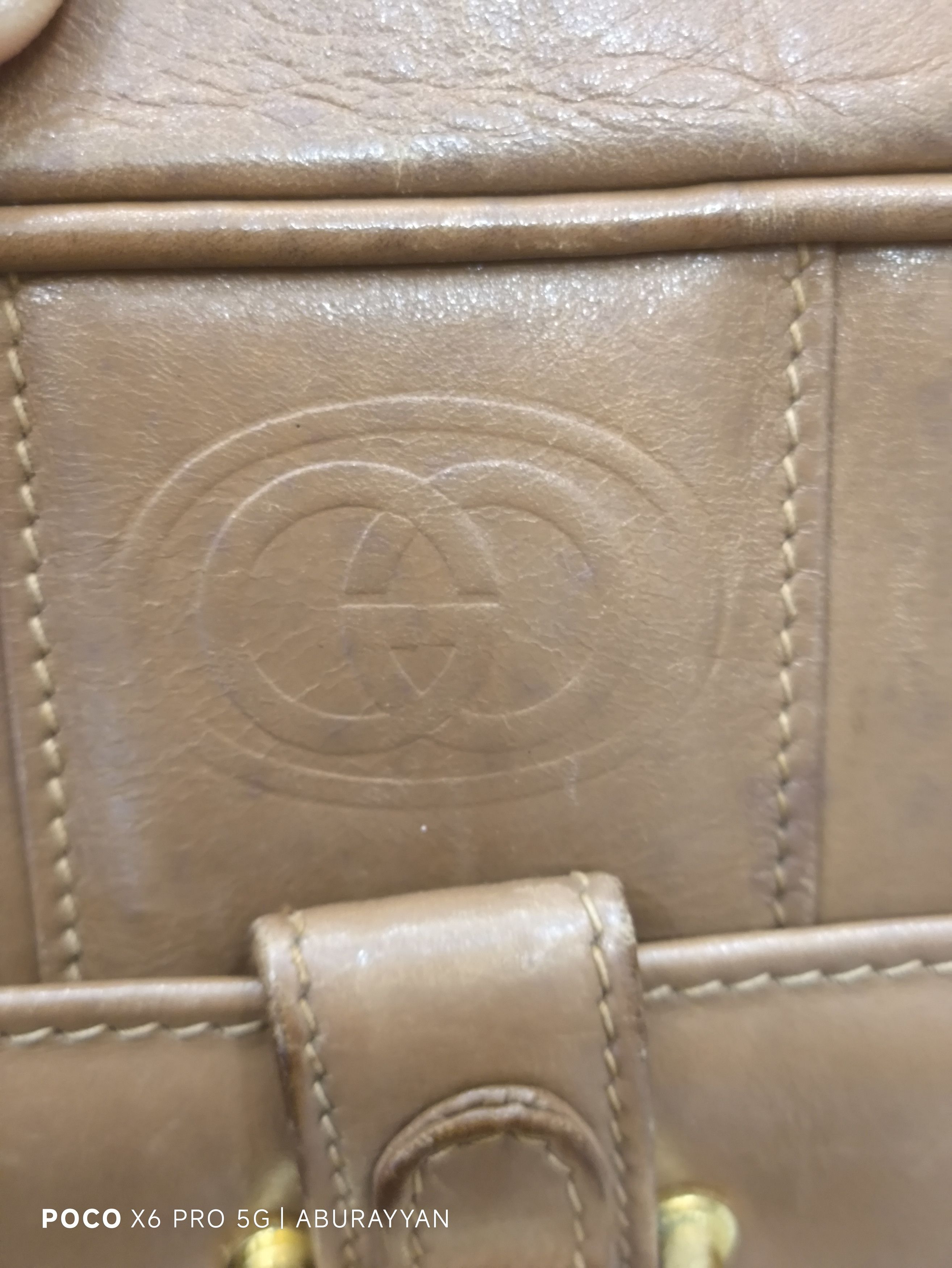 Gucci Gucci Fully Leather Brown Vintage Crossbody Bag Size ONE SIZE - 6 Thumbnail