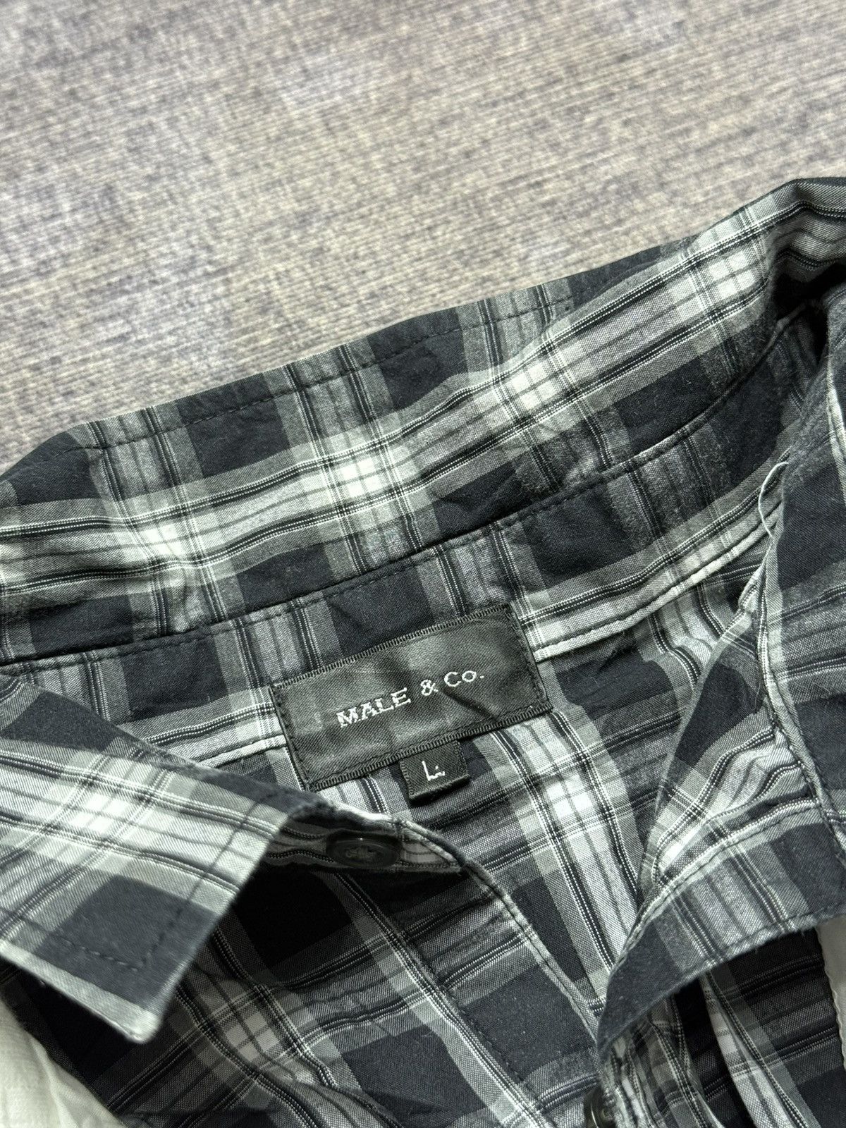 20471120 MALE.co DOUBLE LAYER SHIRT Size US L / EU 52-54 / 3 - 4 Thumbnail