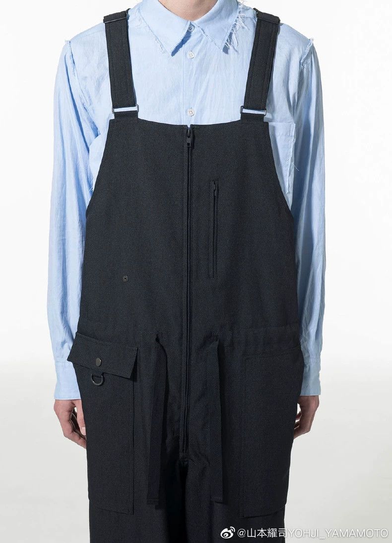 Yohji Yamamoto Yohji Yamamoto size os Trosyte suspenders pants Size US 30 / EU 46 - 4 Thumbnail