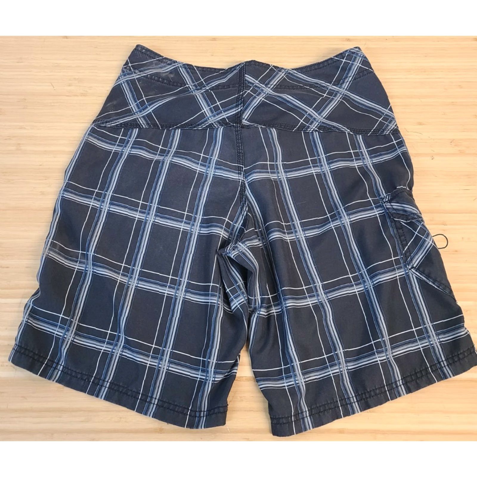 Hurley HURLEY Board Shorts Men's Swim Trunks Gray Plaid Medium M Blue Multicolor Pattern Plaids & Checks Womens? Size US 31 - 2 Thumbnail
