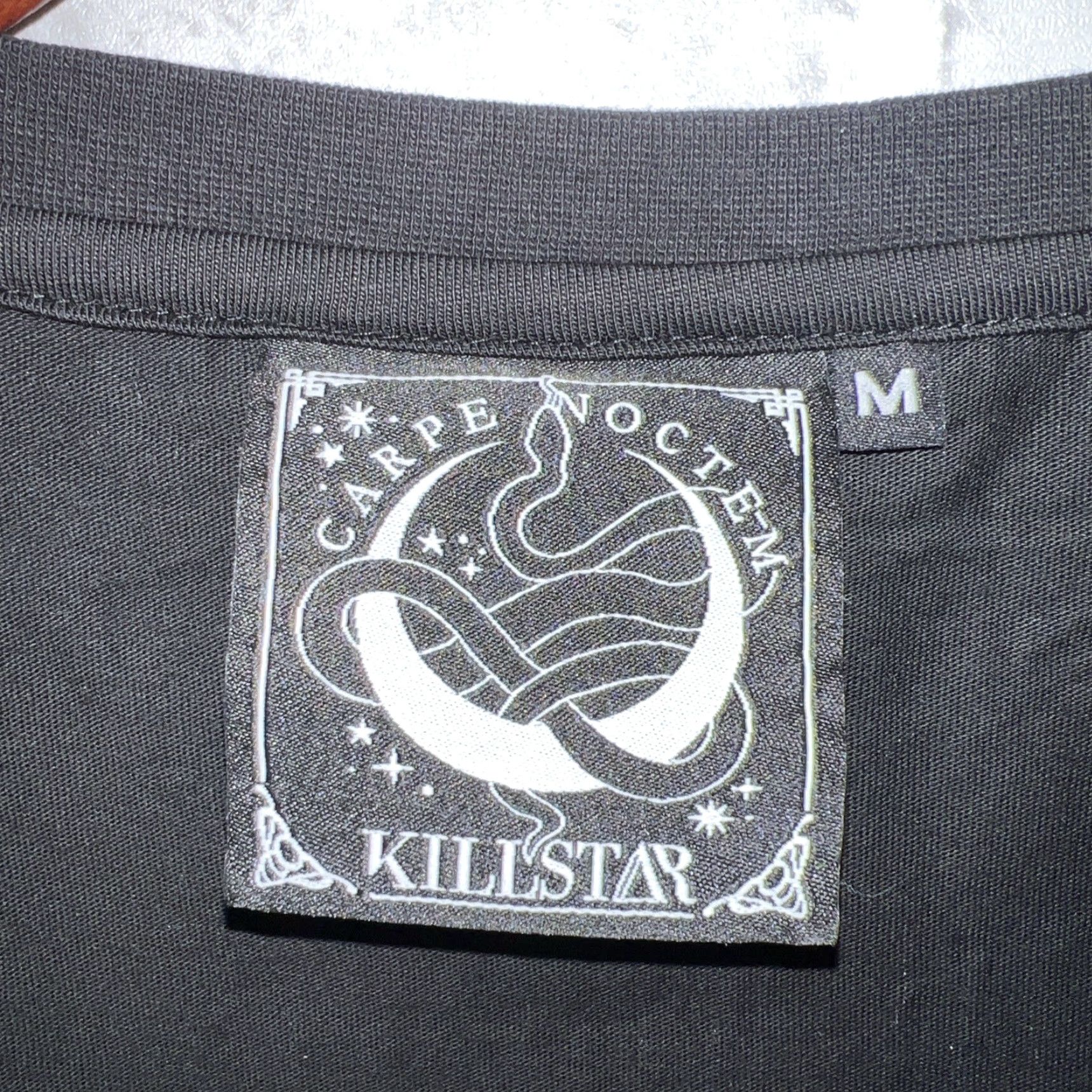 Killstar KILLSTAR Anime Black T-Shirt Mens Medium Carpe Noctem Size US M / EU 48-50 / 2 - 3 Thumbnail